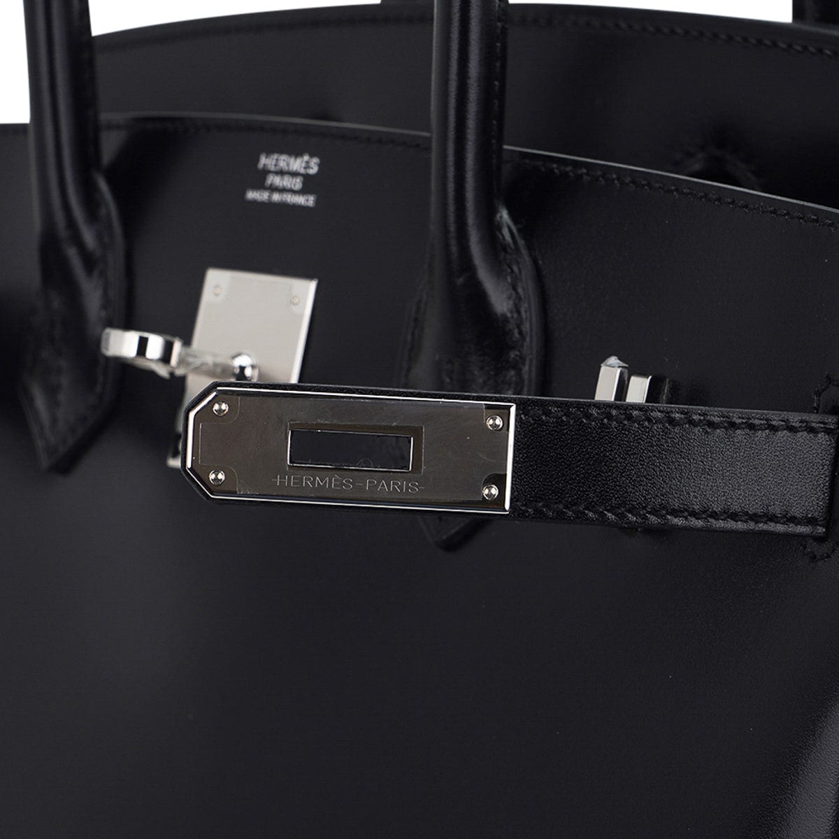 Hermes Birkin bag 30 Black Box calf leather Silver hardware