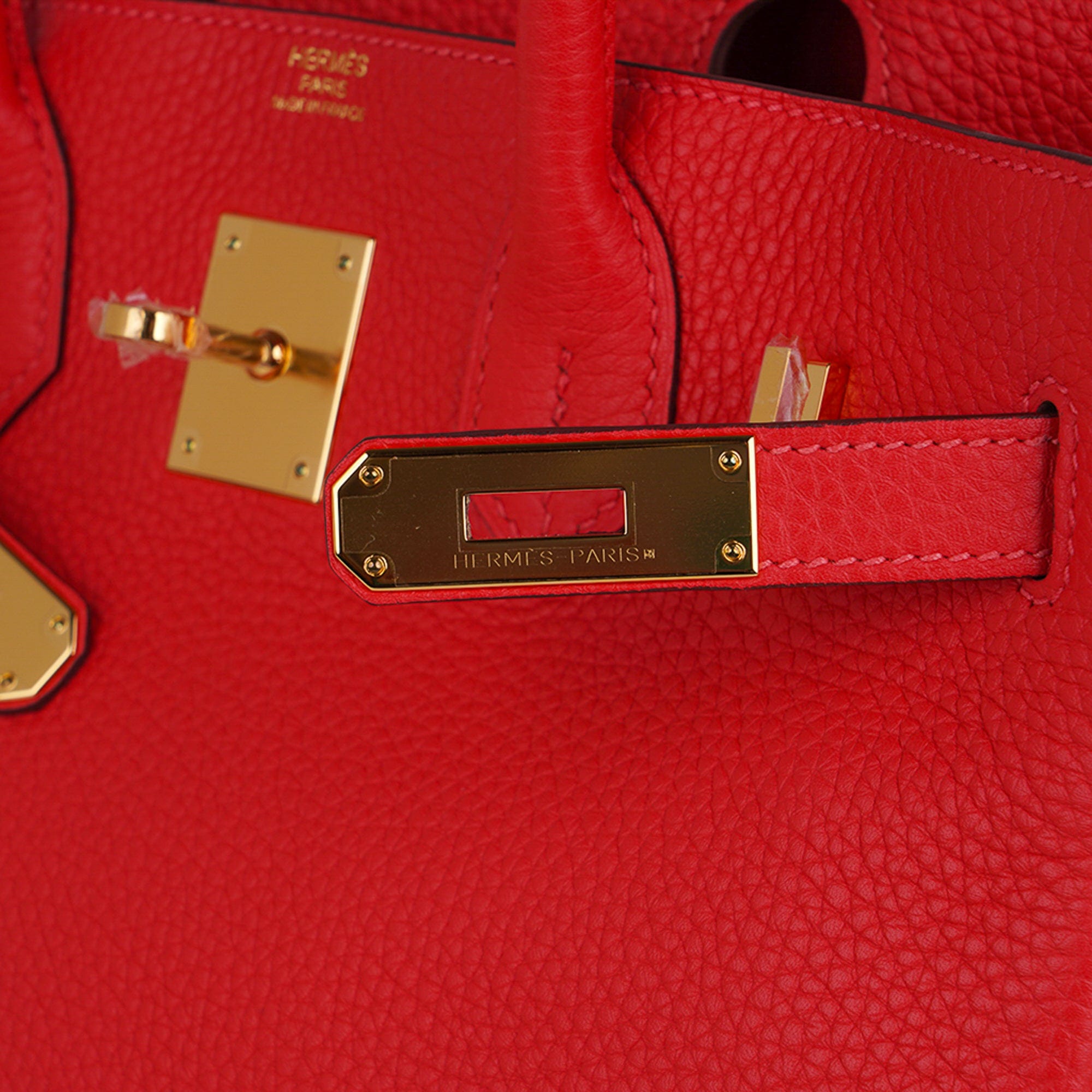Hermes Birkin 30 Bag Capucine Gold Hardware Togo Leather • MIGHTYCHIC • 