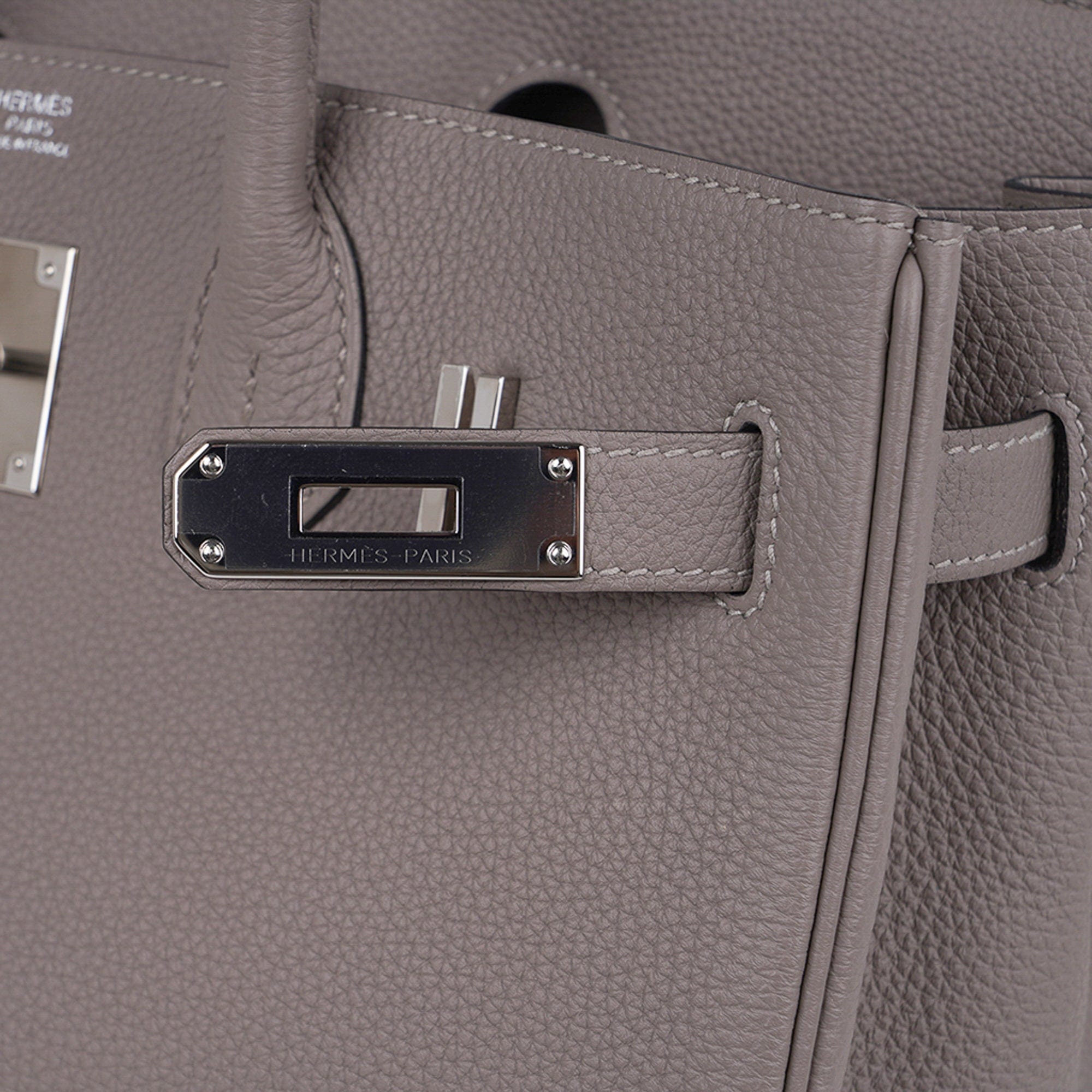 Hermes Birkin 30 Bag Gris Asphalte Togo Palladium Hardware