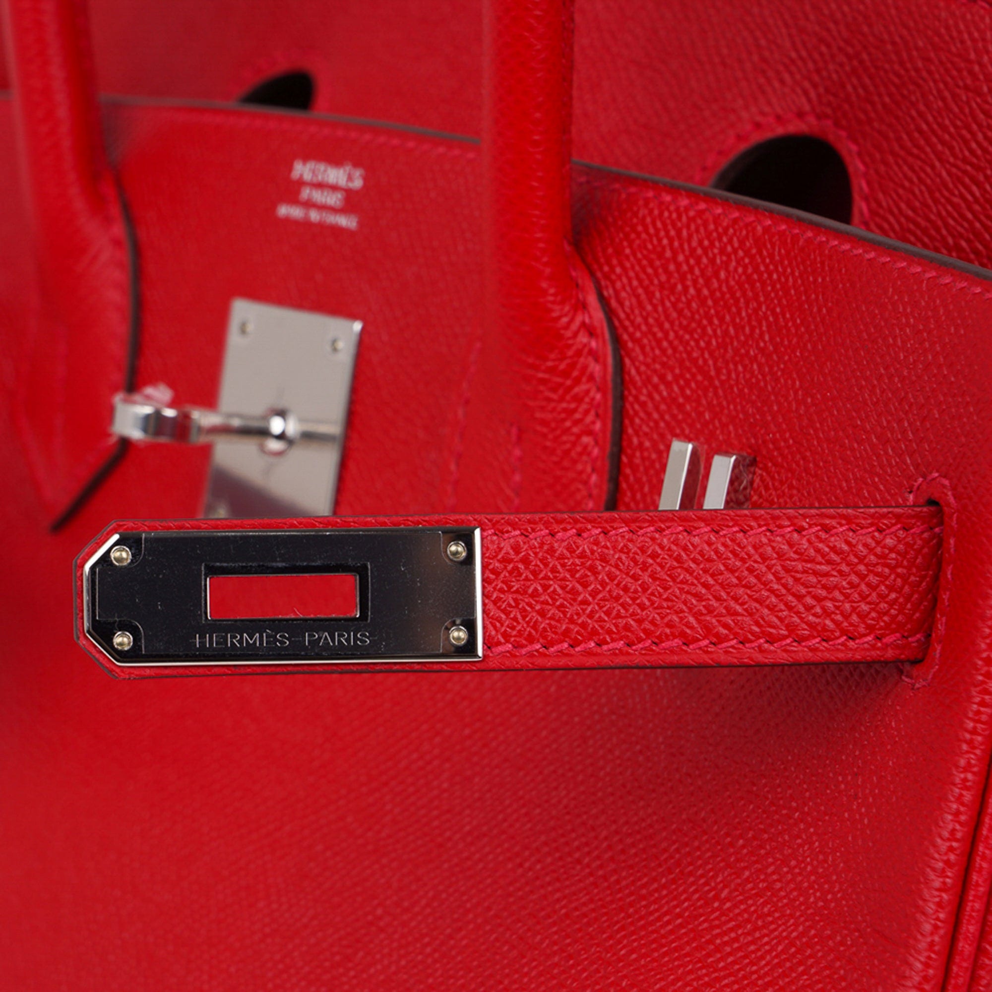 Hermès Birkin 30cm Rouge Casaque Epsom Leather with Palladium Hardware  Stamp Q 2013 - BoutiQi Bags