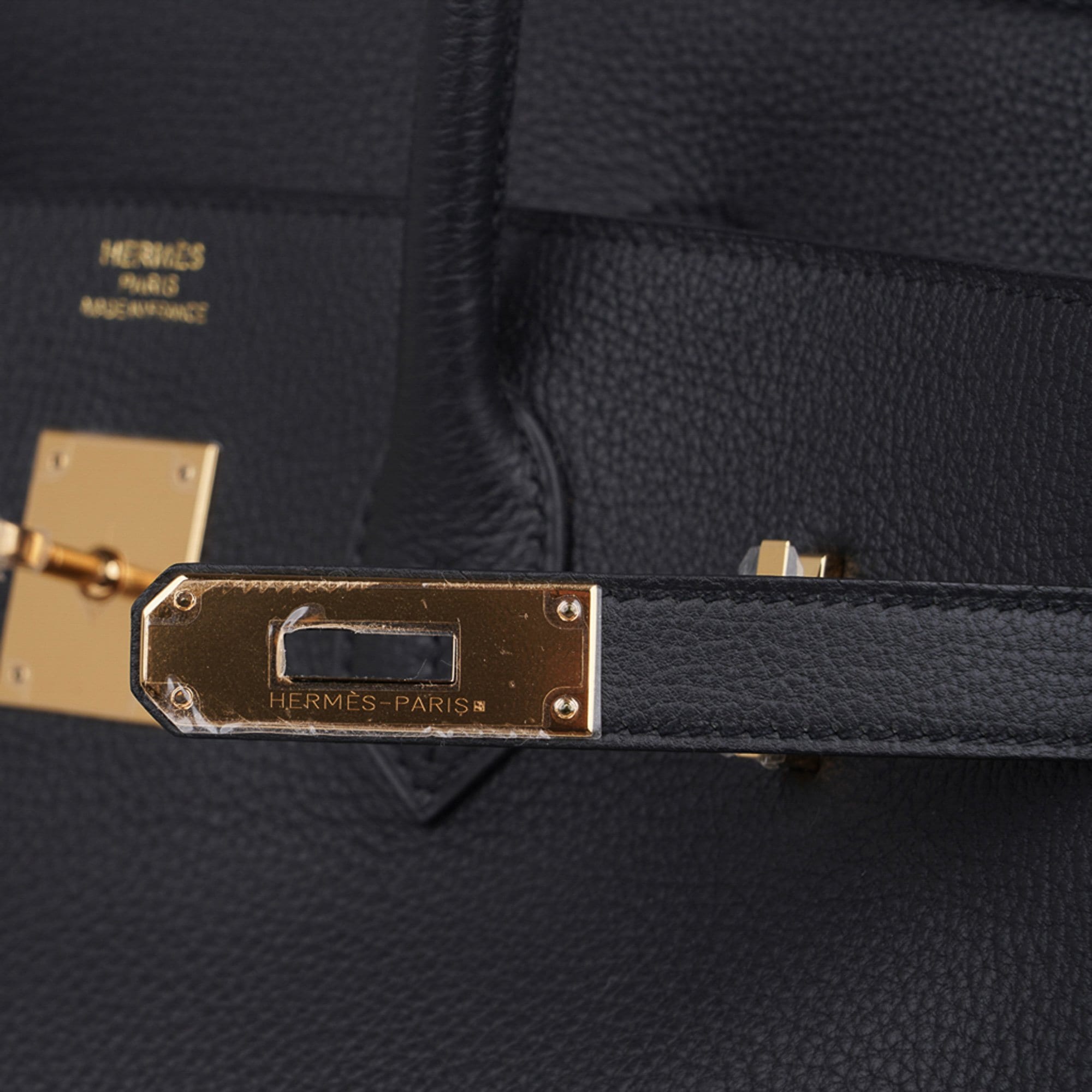 Hermes Birkin 35 Black Epsom Leather With Gold Hardware