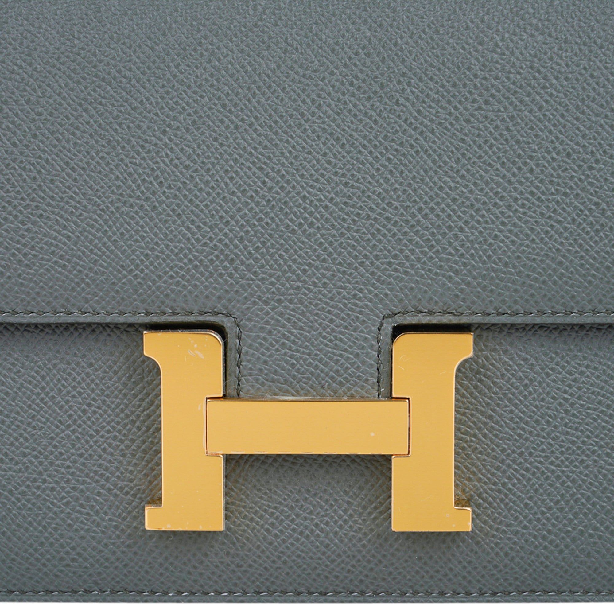 Hermes Vert Amande Epsom Leather Gold Finish Constance 18 Bag Hermes