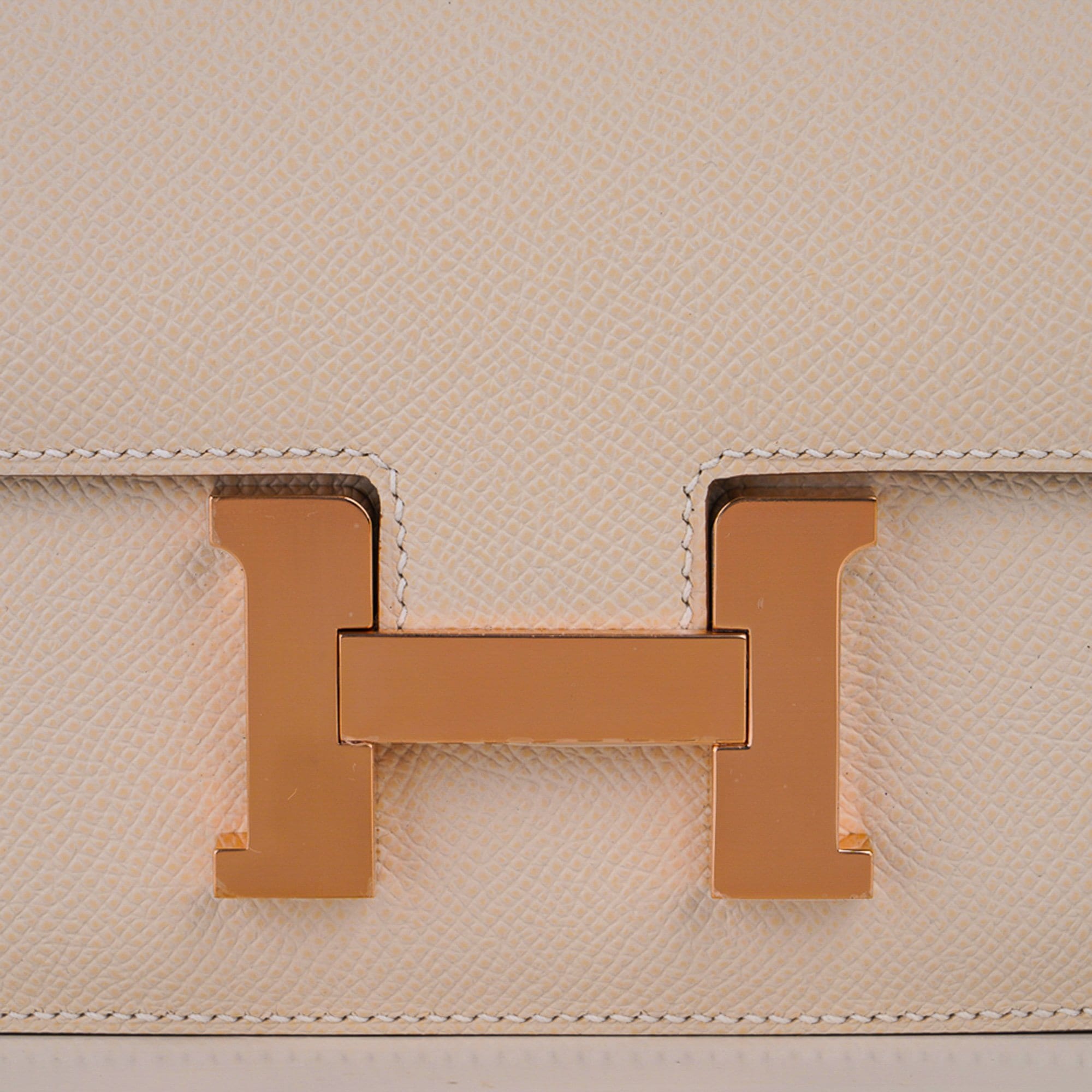 Hermes Constance HSS 18 Bag Craie / Gris Perle Rose Gold Hardware
