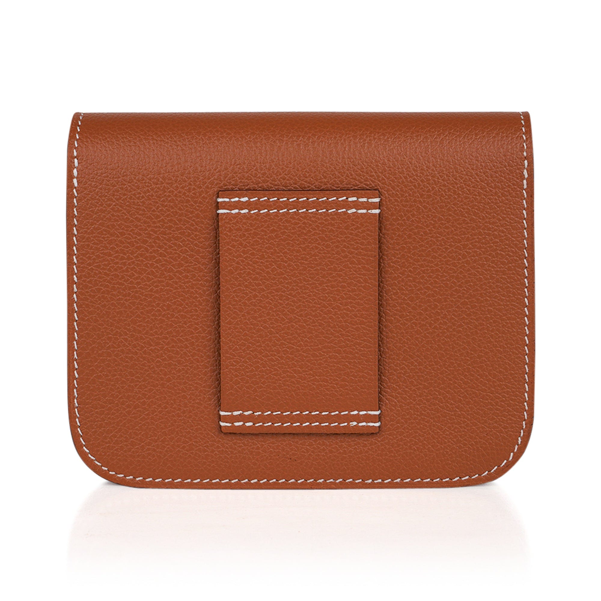 Constance Hermès Slim Belt Pouch Dark brown Leather ref.417424 - Joli Closet
