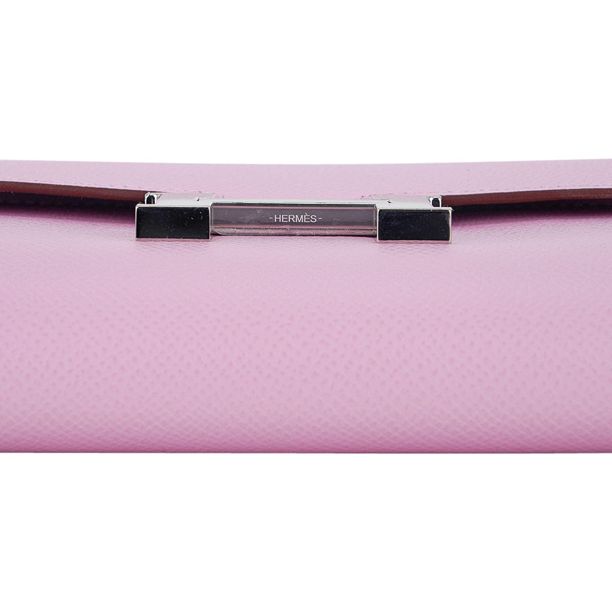 Hermes Constance Long To Go Wallet Mauve Sylvestre Epsom Leather with Palladium Hardware
