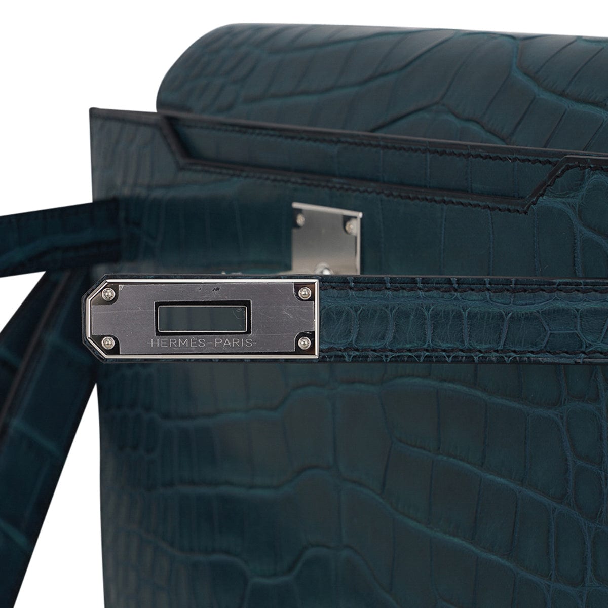 Hermes Kelly Depeches 25 Pouch Jaune Bourgeon Matte Alligator Palladiu  –Replica Handbag Shop