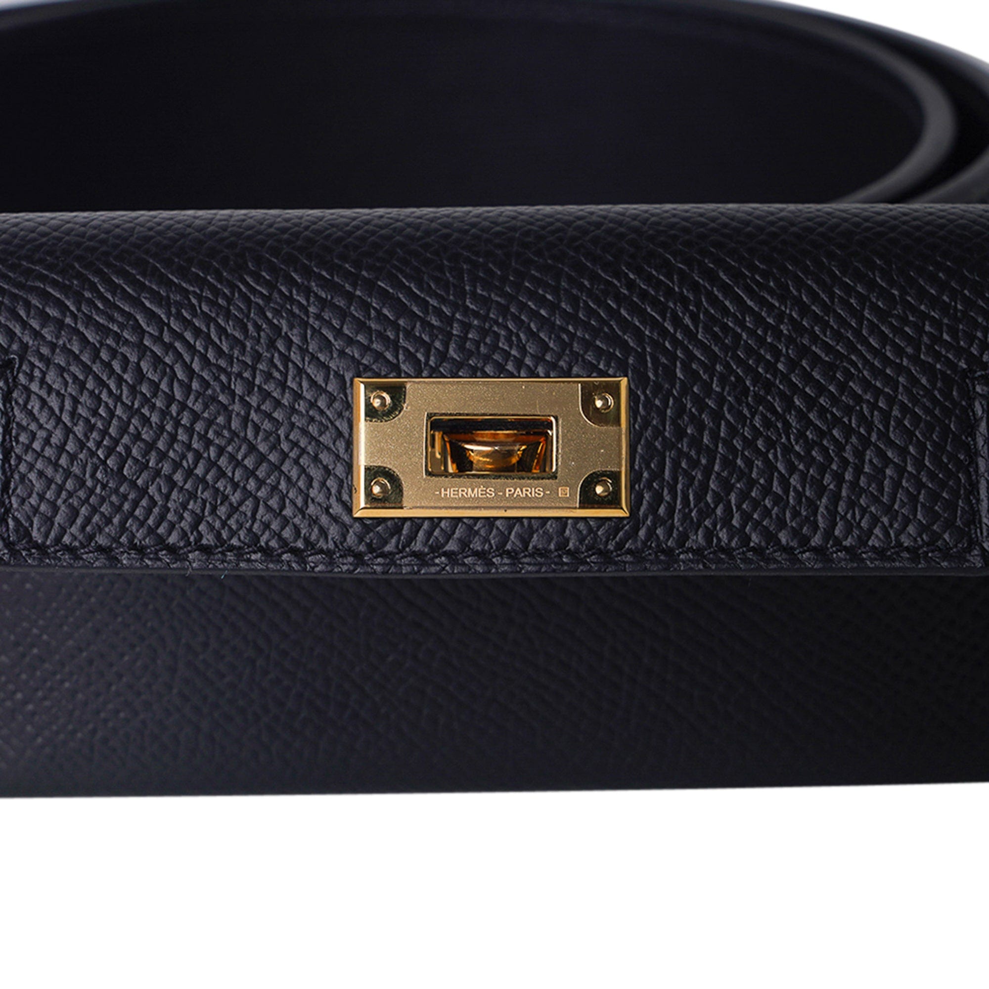 Hermès 2021 Epsom & Swift Kelly Pocket Bag Strap w/ Tags - Blue Bag  Accessories, Accessories - HER385174