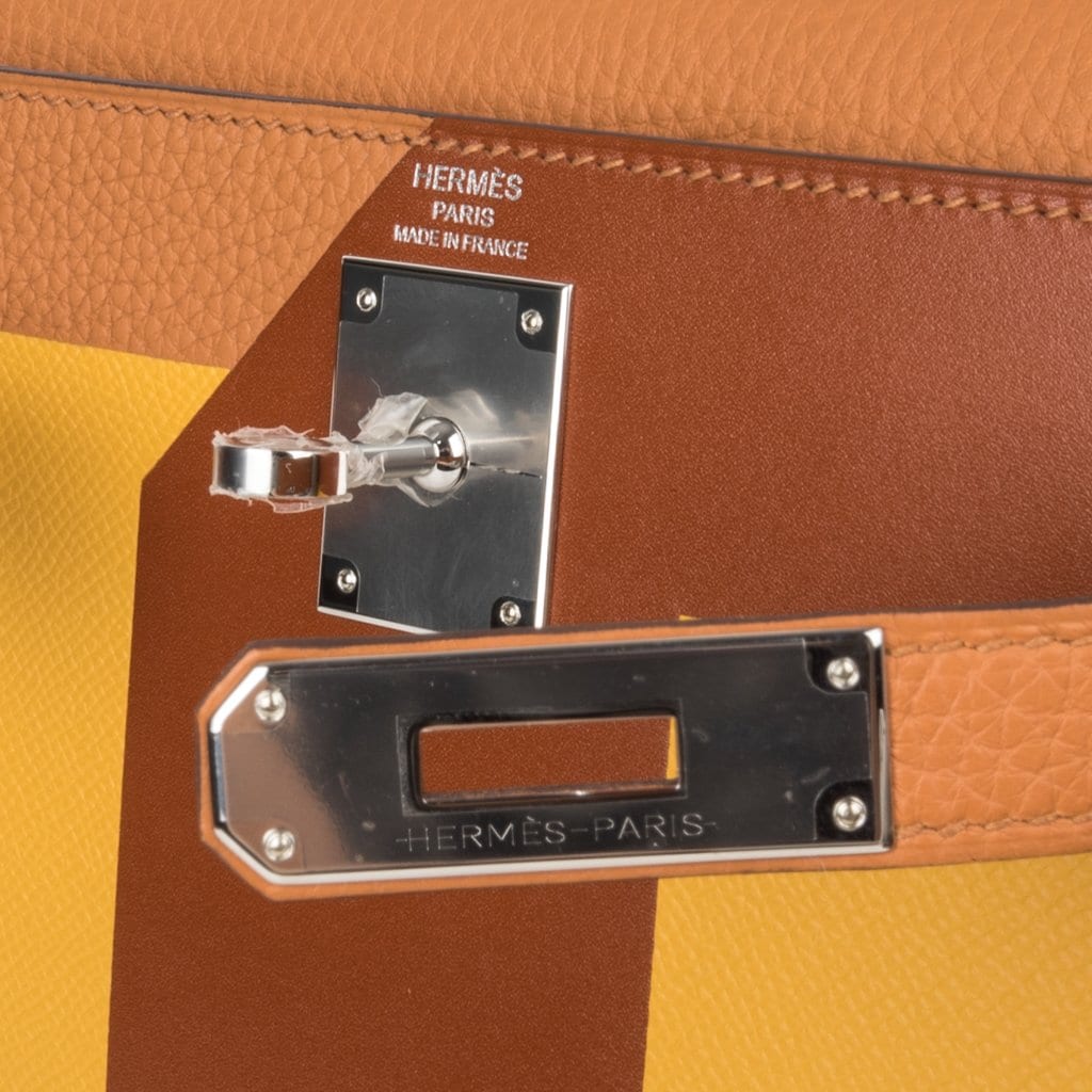 Hermes Kelly Danse Bag Tabac Camel Ostrich Gold Hardware New w