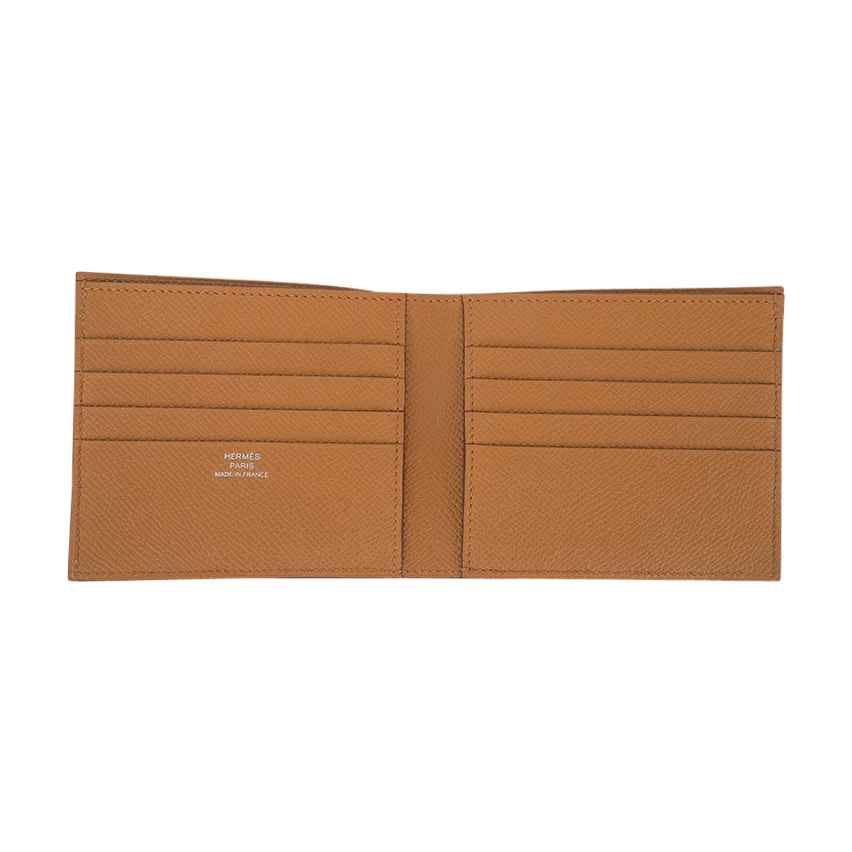 Hermes Bi-fold Long Wallet Bear Souffle C Stamped Vo Epson Blue Paon