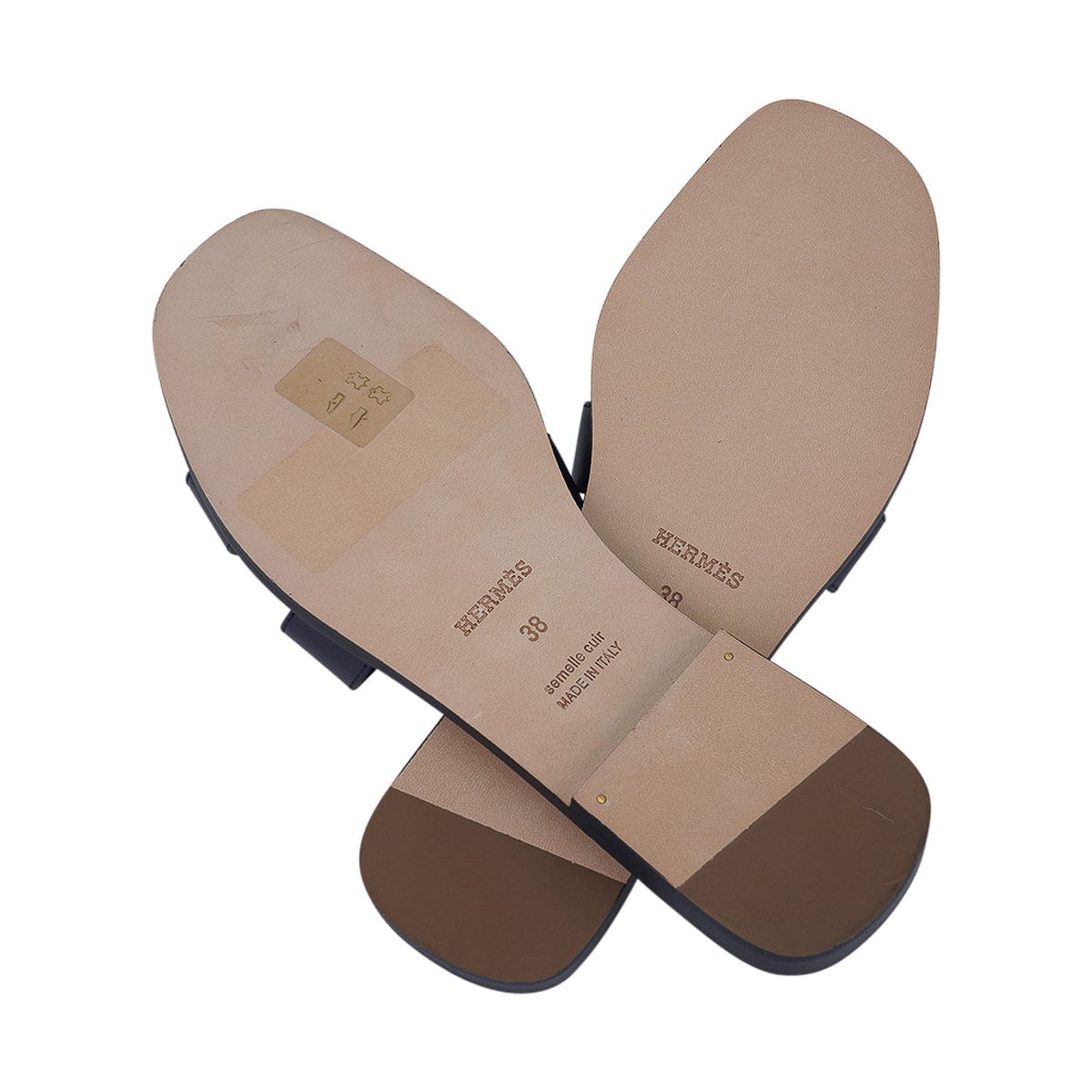 Hermès Oran Sandals Bleu Glacier Size 38 – Coco Approved Studio