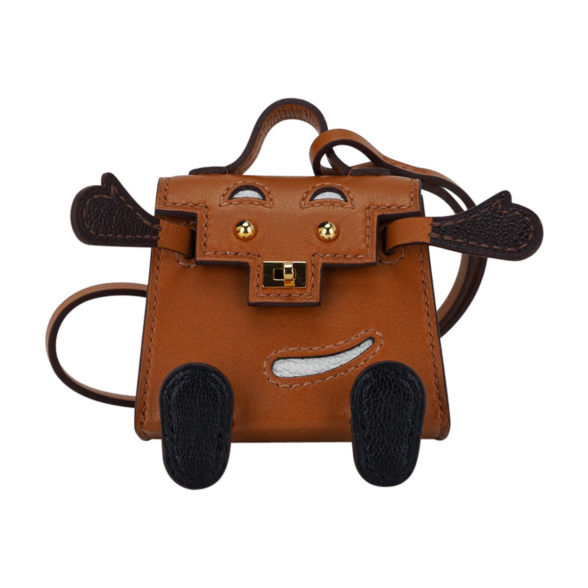 Hermes Mini Micro Kelly Twilly Bag Charm Keychain