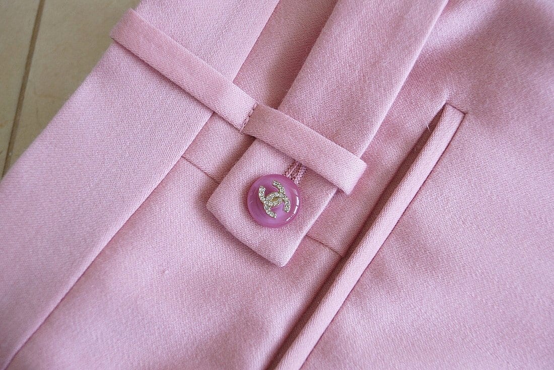 Second-Hand Pink Chanel Wool Coat Coat size 38