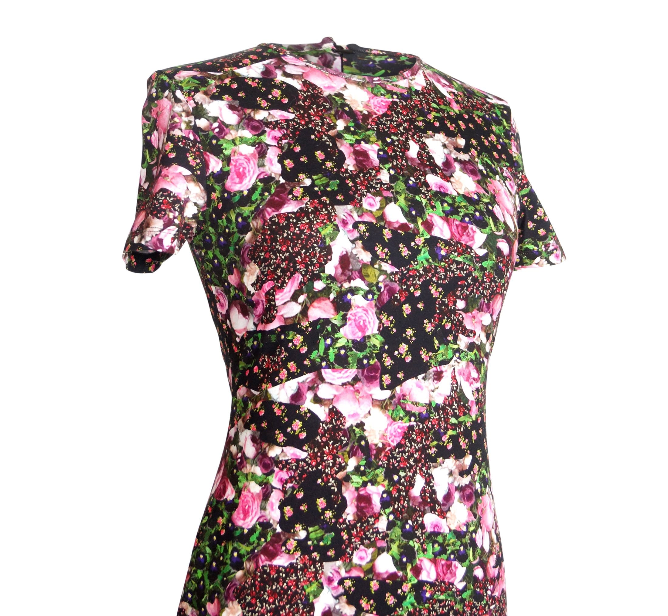 Givenchy Dress Lush Floral Fitted Sheath 42 / 6  new - mightychic