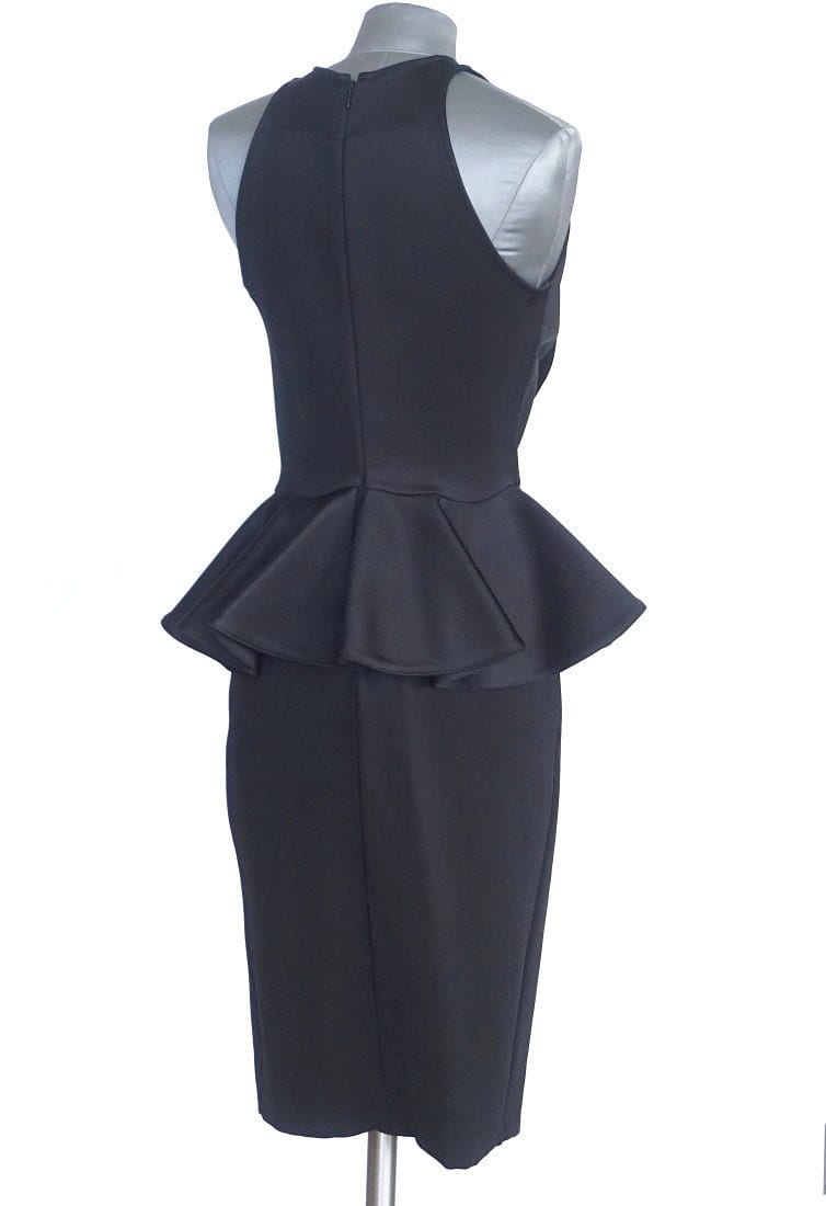 Givenchy Dress Black Ruffle Peplum Beautiful 40 / 6 - mightychic