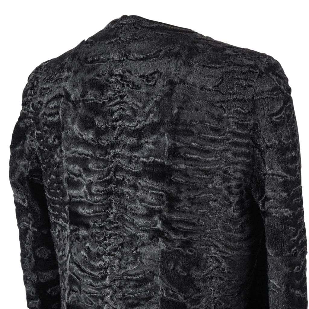 Christian Dior Coat Black Persian Lamb Shearling Reversible 6