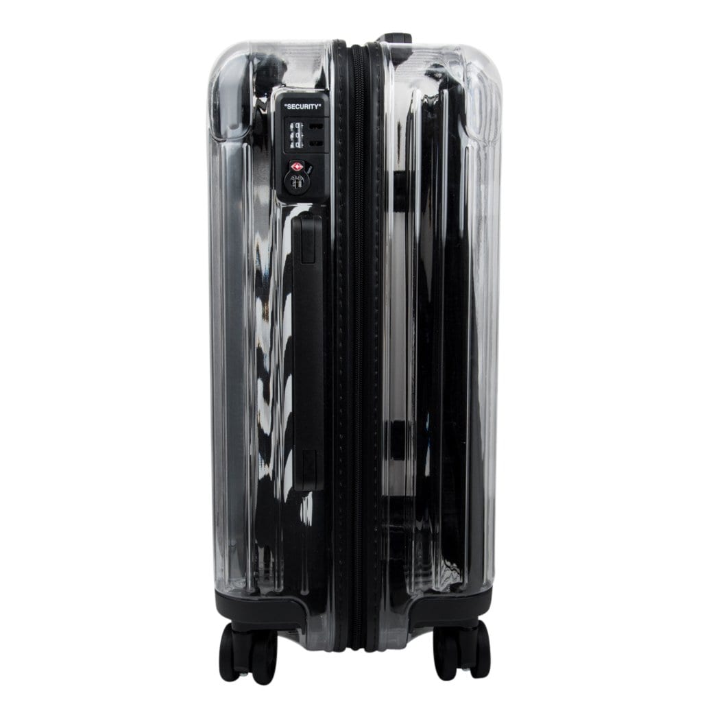 Off-White Rimowa Virgil Abloh Transparent Suitcase Black at 1stDibs  off  white rimowa, rimowa clear luggage, off-white suitcase - black