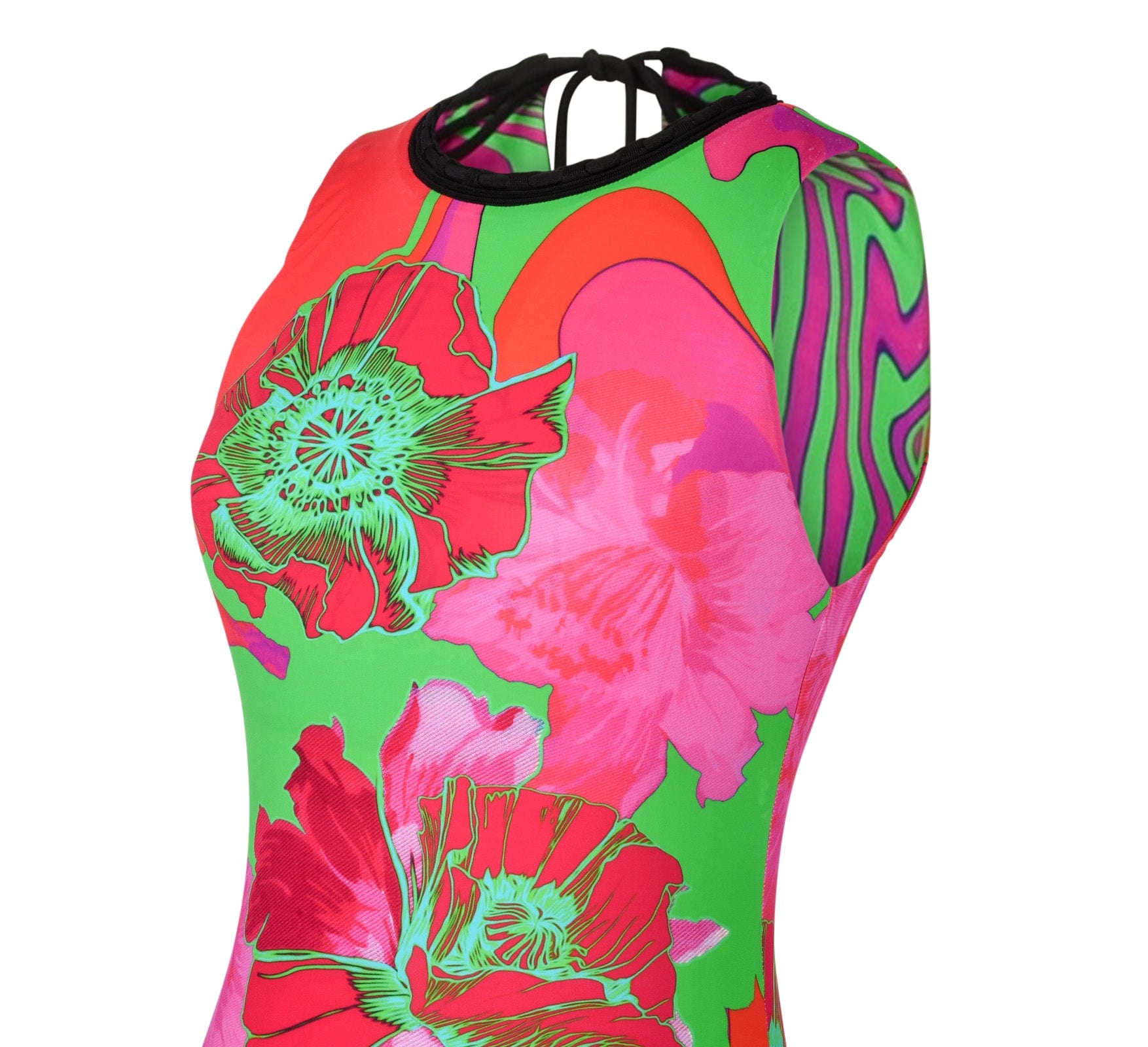 Roberto Cavalli Dress Floor Length Exotic Floral Print Tropical Colours 8 - mightychic