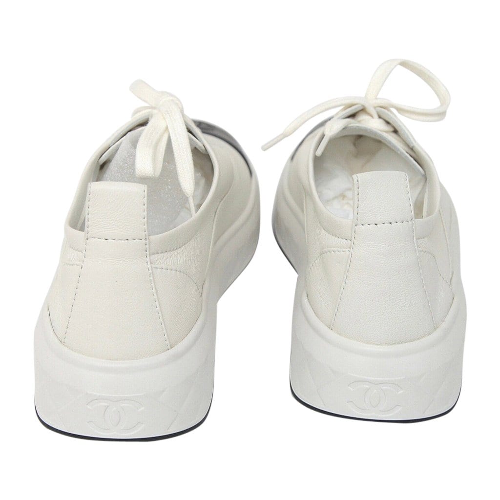 chanel sneakers women white