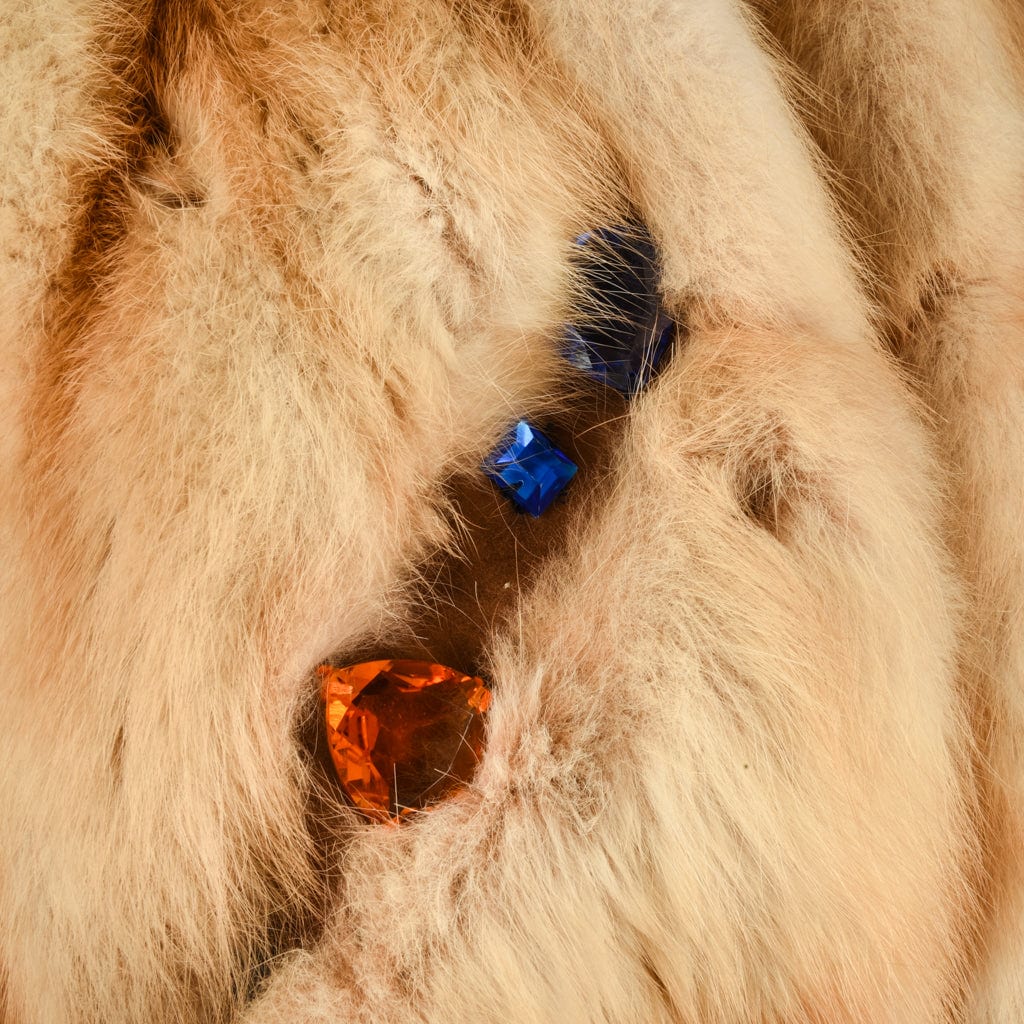 Russian Sable Fur Car Coat Jewel Encrusted Striking Do Peek 6 / 8 - mightychic