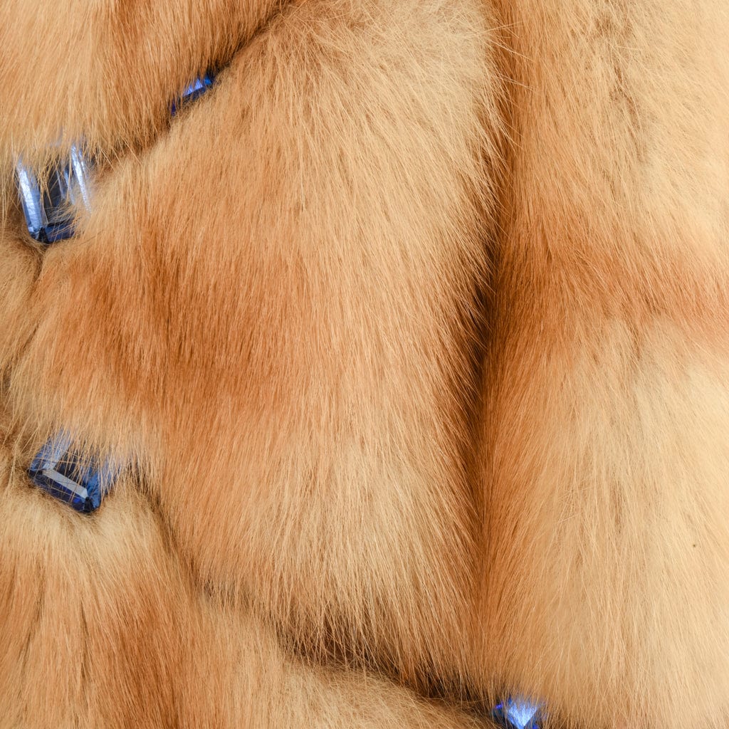 Russian Sable Fur Car Coat Jewel Encrusted Striking Do Peek 6 / 8 - mightychic