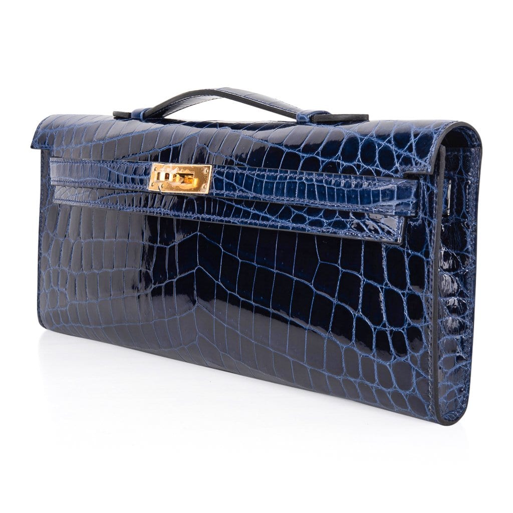 Hermès KELLY CUT CLUTCH ALLIGATOR CLUTCH BAG Multiple colors Leather  ref.228904 - Joli Closet