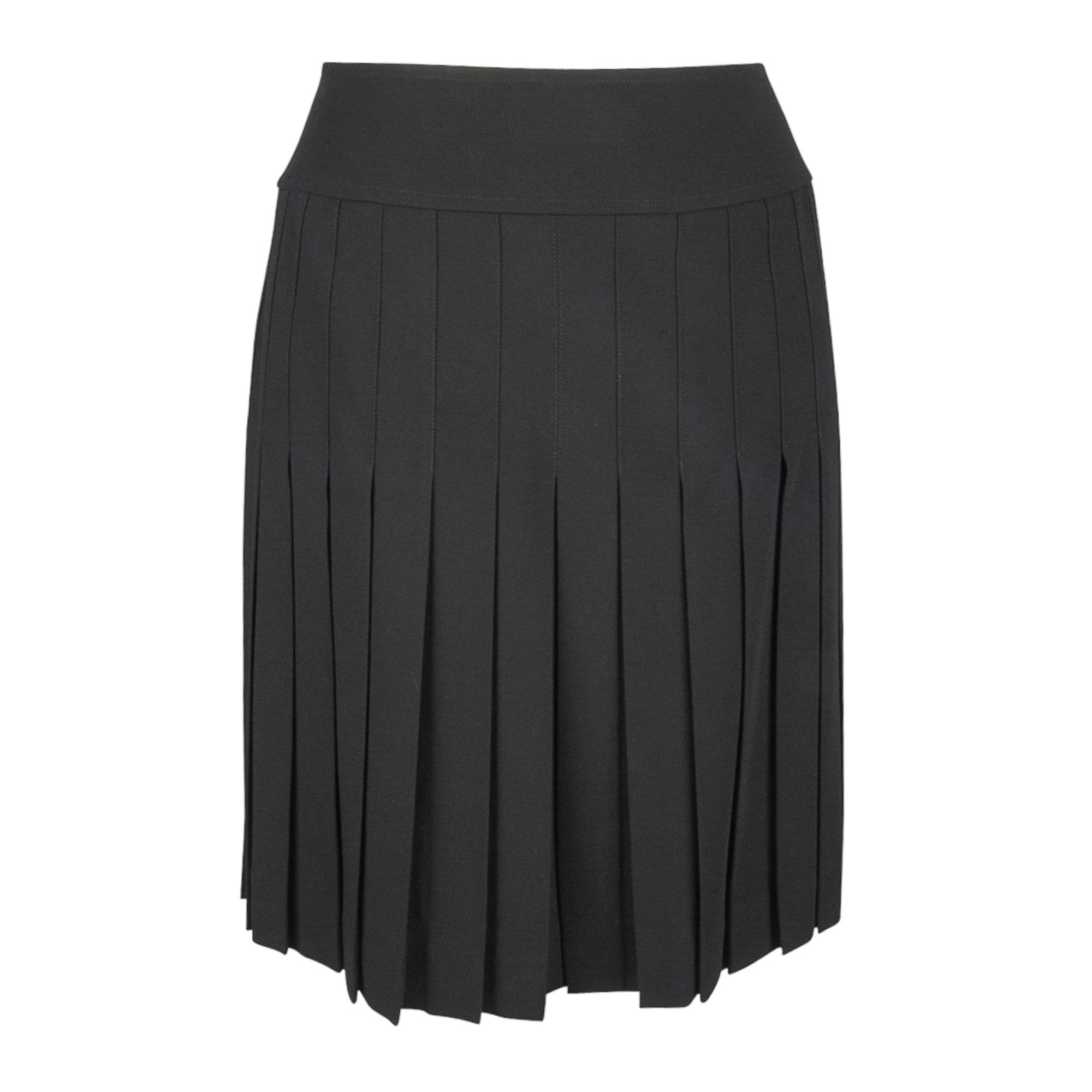 Chanel Black Pleated Skirts