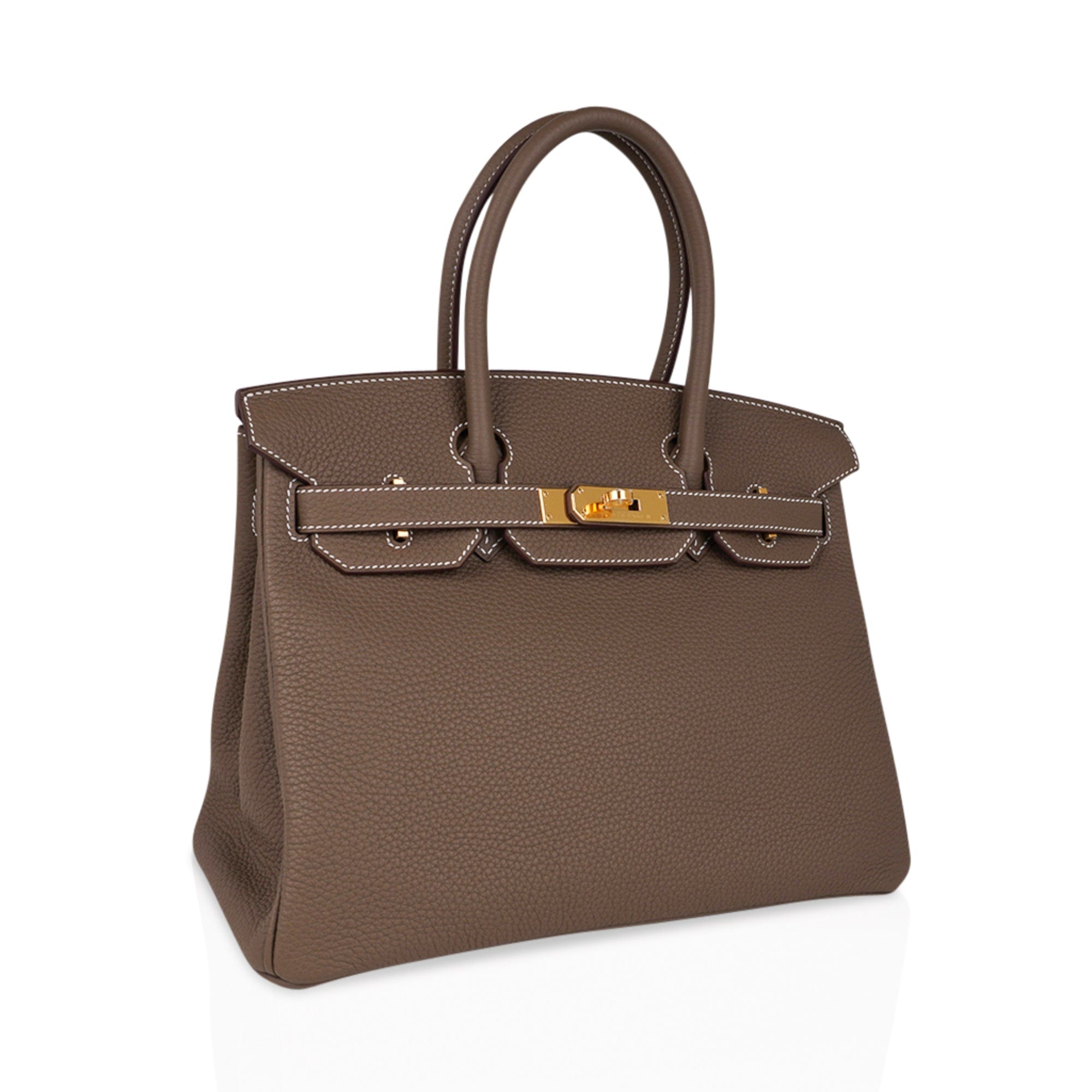 Hermès Birkin 30 Togo Etoupe Gold Hardware. - Handbag Spa & Shop