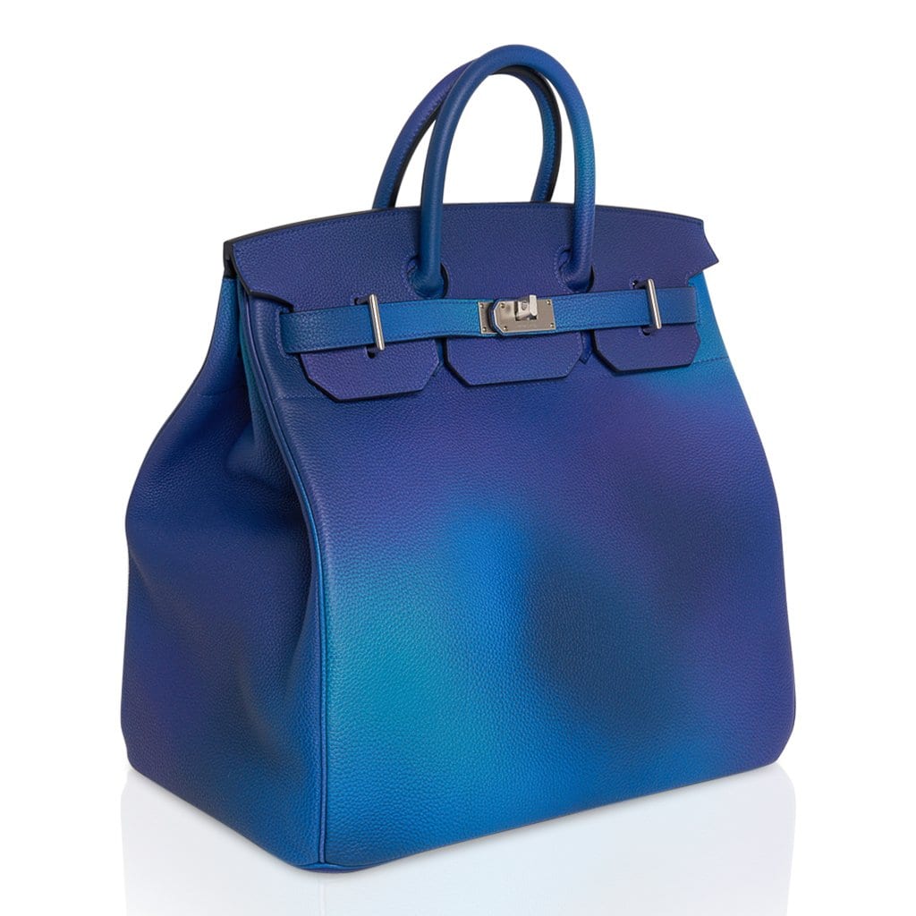 Birkin Hermès Travel bag Dark purple Leather ref.508795 - Joli Closet