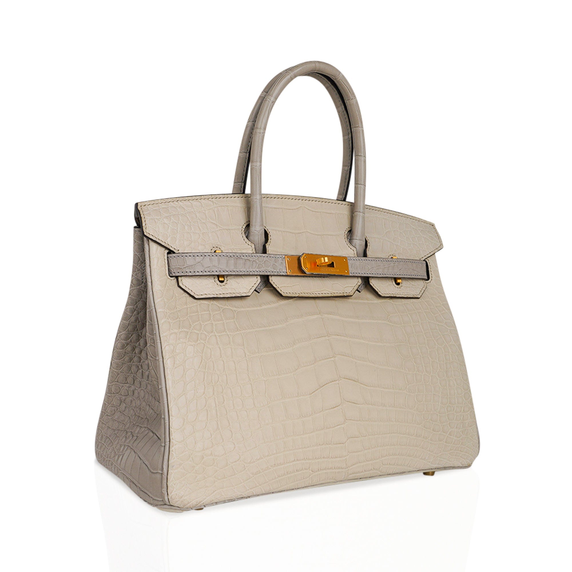 Hermes Birkin 30 Bag Gris Perle Ostrich with Gold Hardware – Mightychic