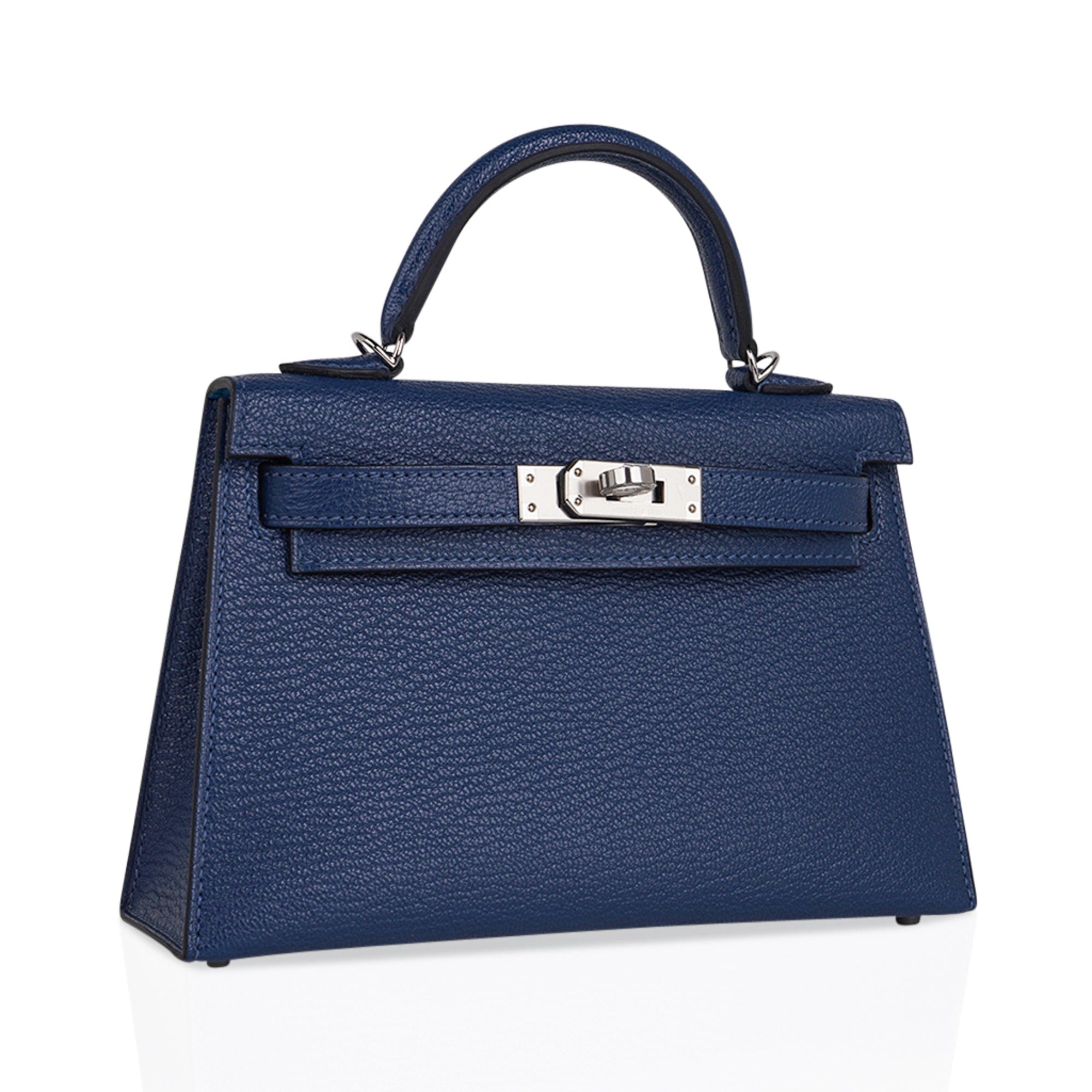 Hermès Special Order (HSS) Kelly 20 Nata and Bleu Brume Chevre Gold Ha –  Madison Avenue Couture