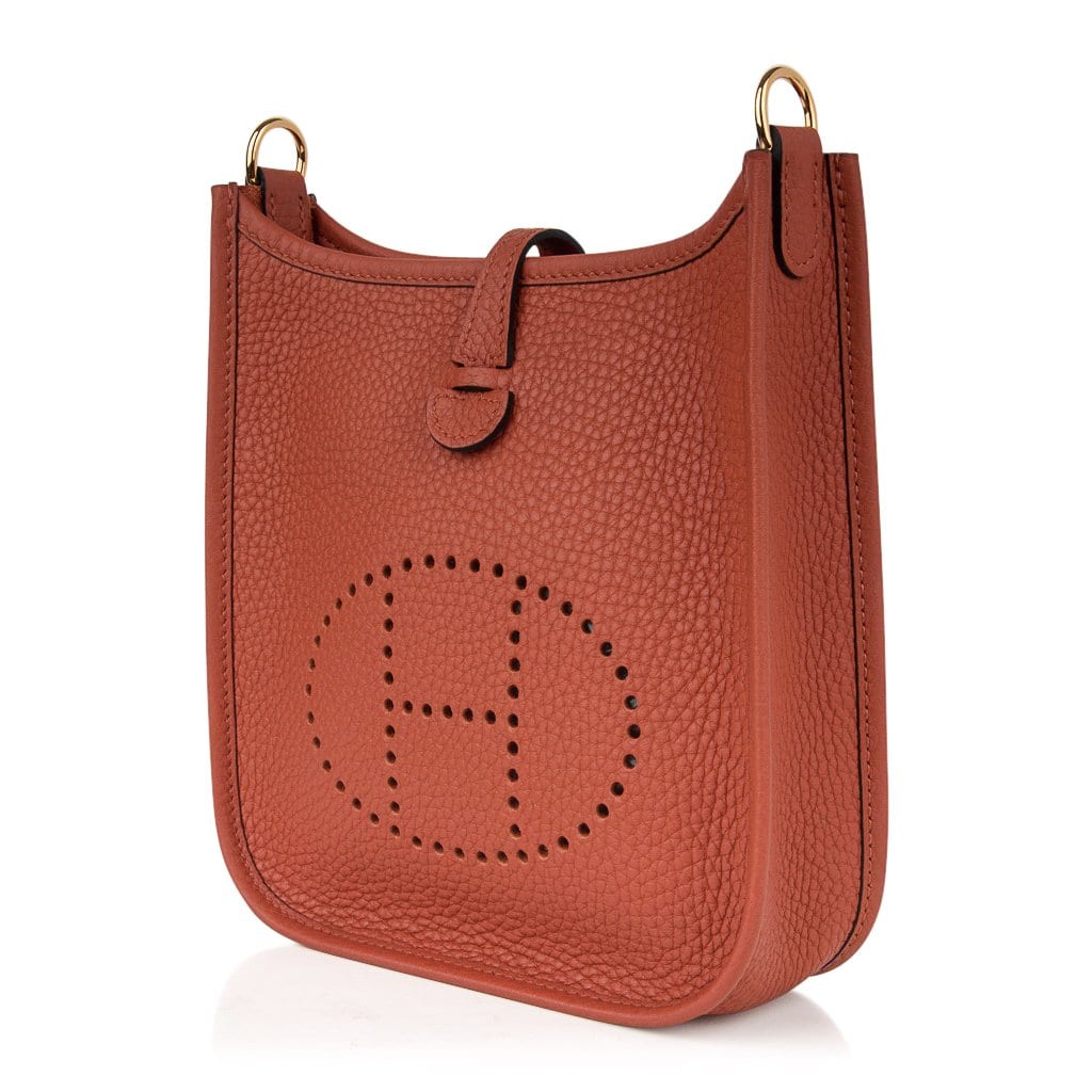 Authentic! Hermes Evelyne Black + Brown Trim Leather GM Handbag Purse