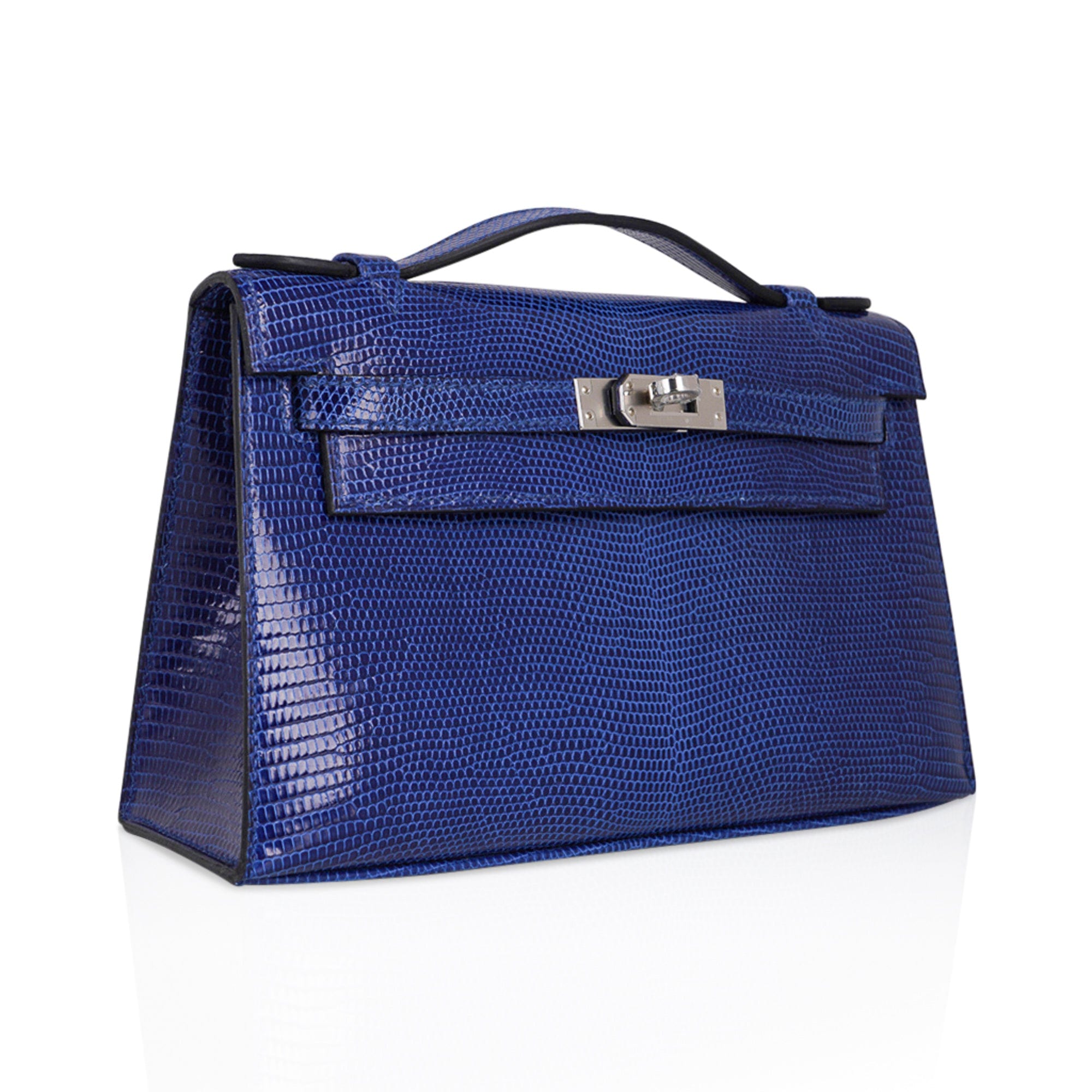 Hermès Kelly Cut Clutch Bag Blue Sapphire - Epsom Leather PHW