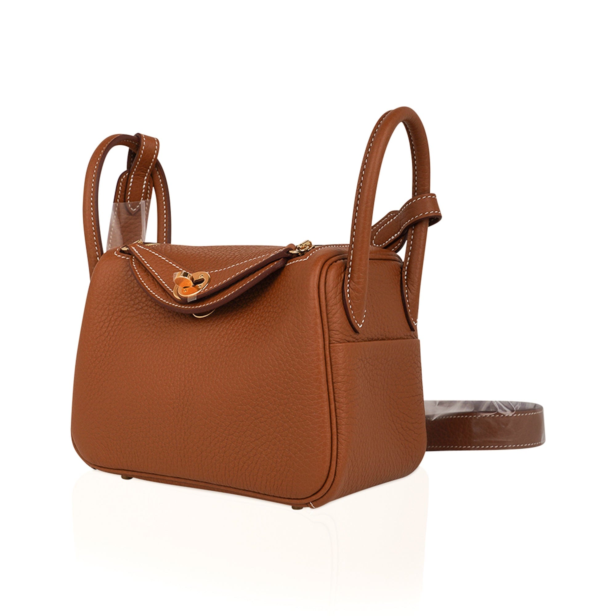 Hermes, Bags, Herms Lindy 3 In Taurillon Gold Clemence 207