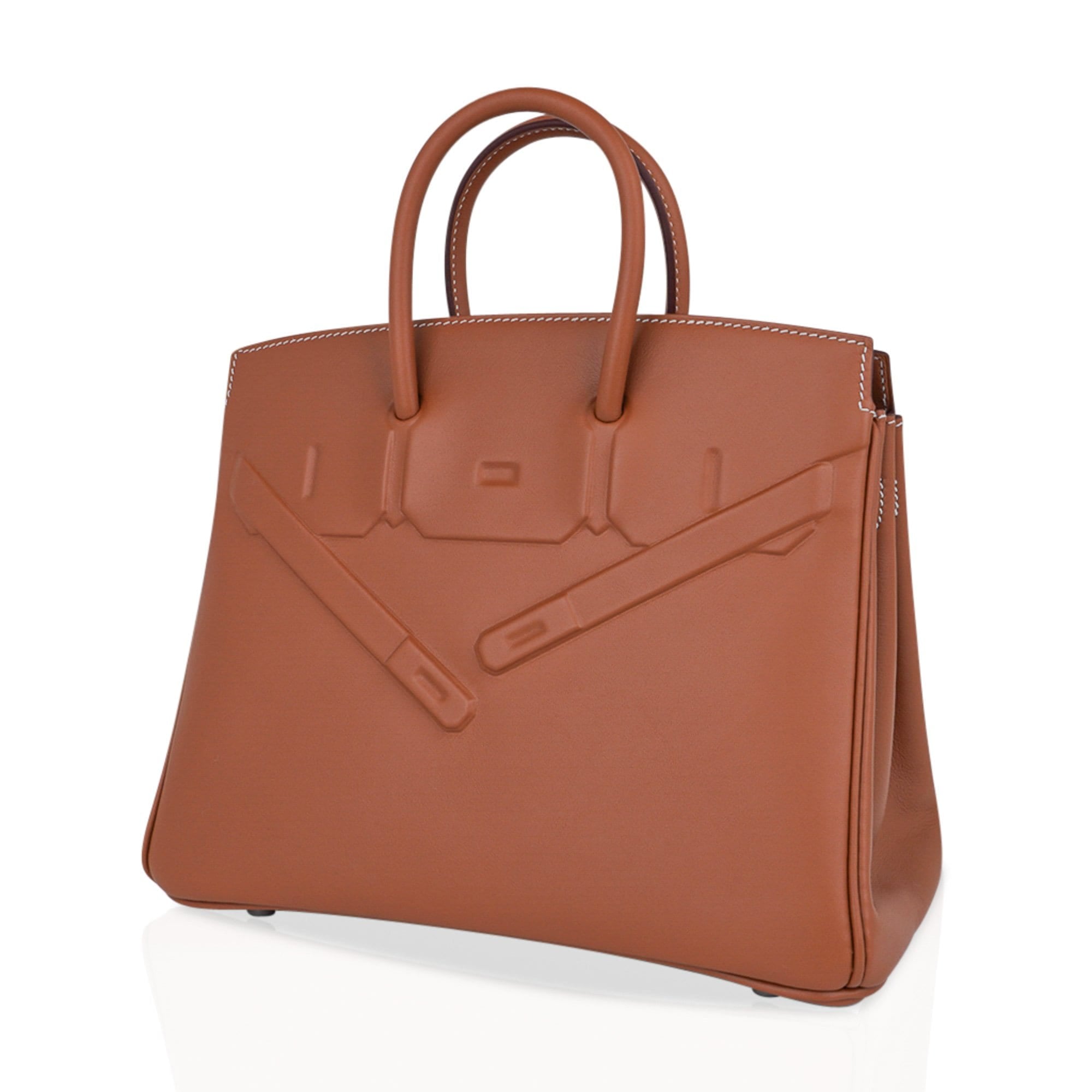 Hermes Shadow Birkin 25 Bag Gold Evercalf Limited Edition