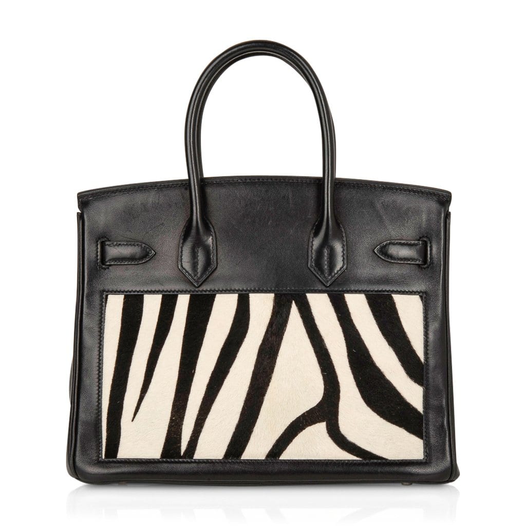 Zebra Leather Satchel 30