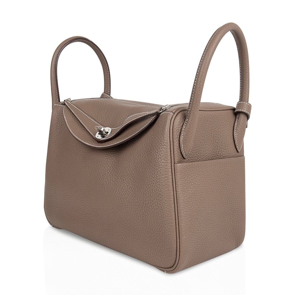 HERMES Taurillon Clemence Lindy 30 Etoupe 1252744