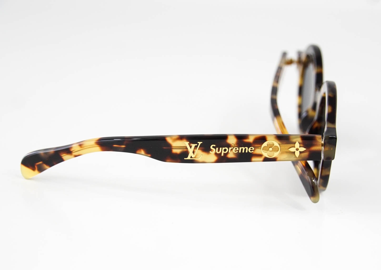 Louis Vuitton Supreme X Limited Edition Round Camouflage Downtown Sunglasses
