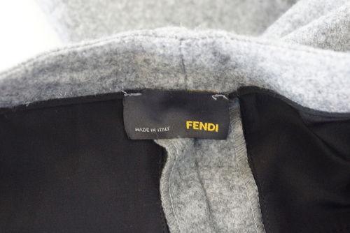 Fendi Pant Gray Wool w/ Black Lace Insets 40 / 6 New | Mightychic