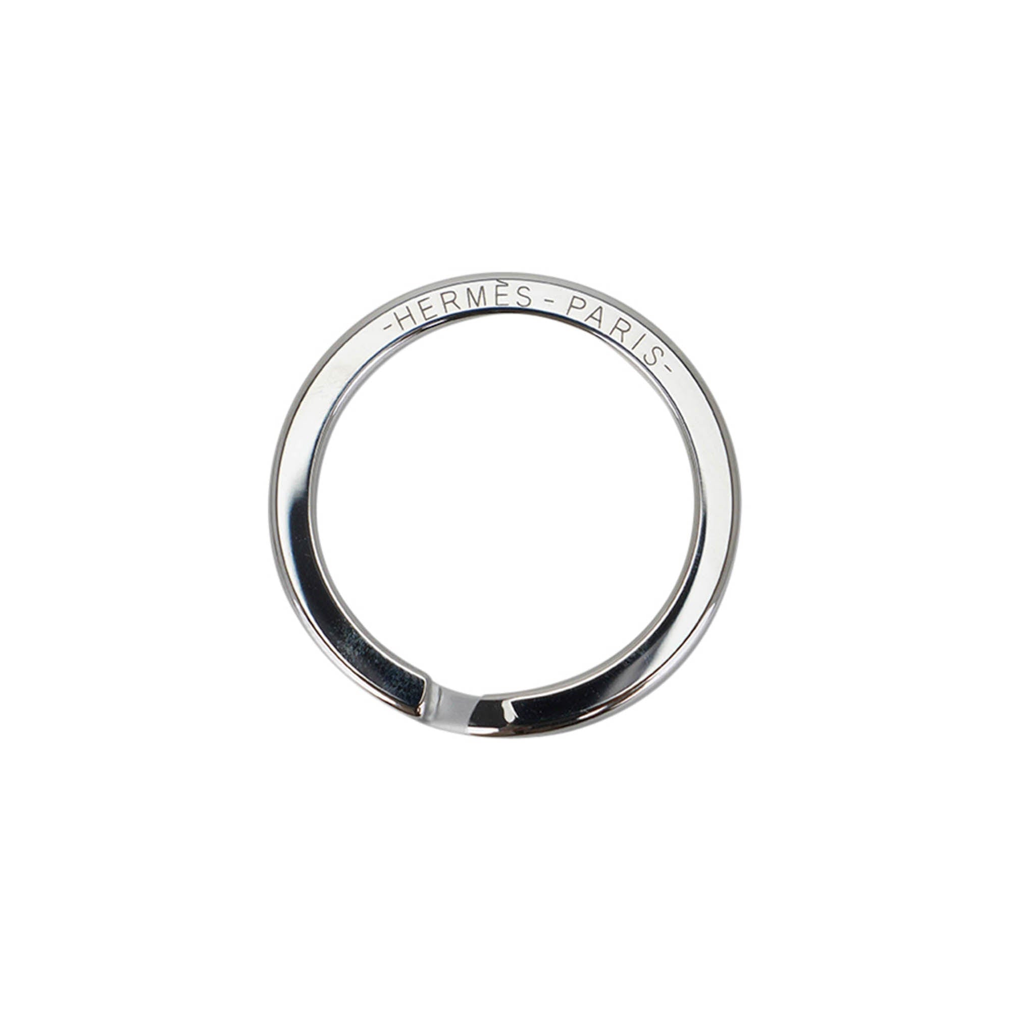 Hermès Bicolor Swift Apple AirTag Key Ring