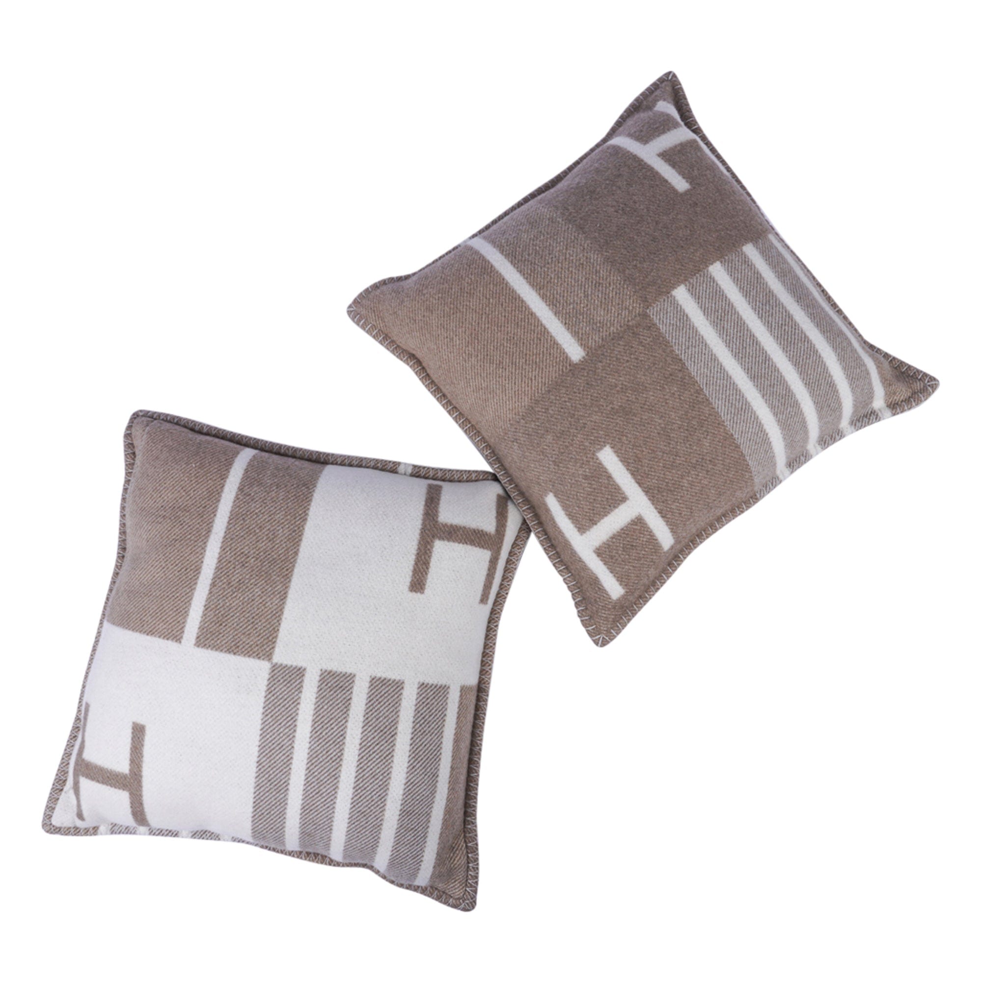 Hermes Pillow Avalon Vibration Naturel Cushion Set of Two