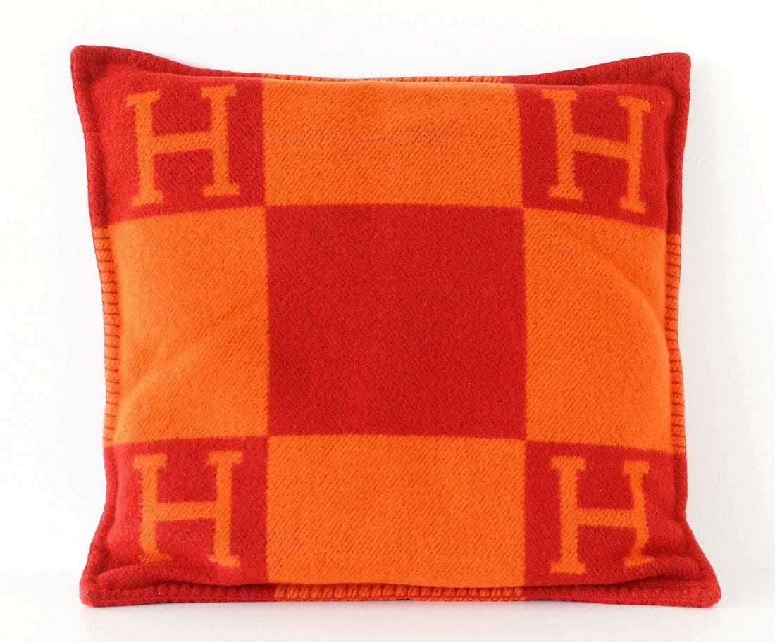 Hermes Pillow GM Avalon Limited Edition Orange and Red Signature