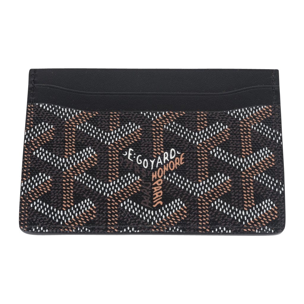 Goyard Card Holder St. Sulpice Black New w/Box | Mightychic