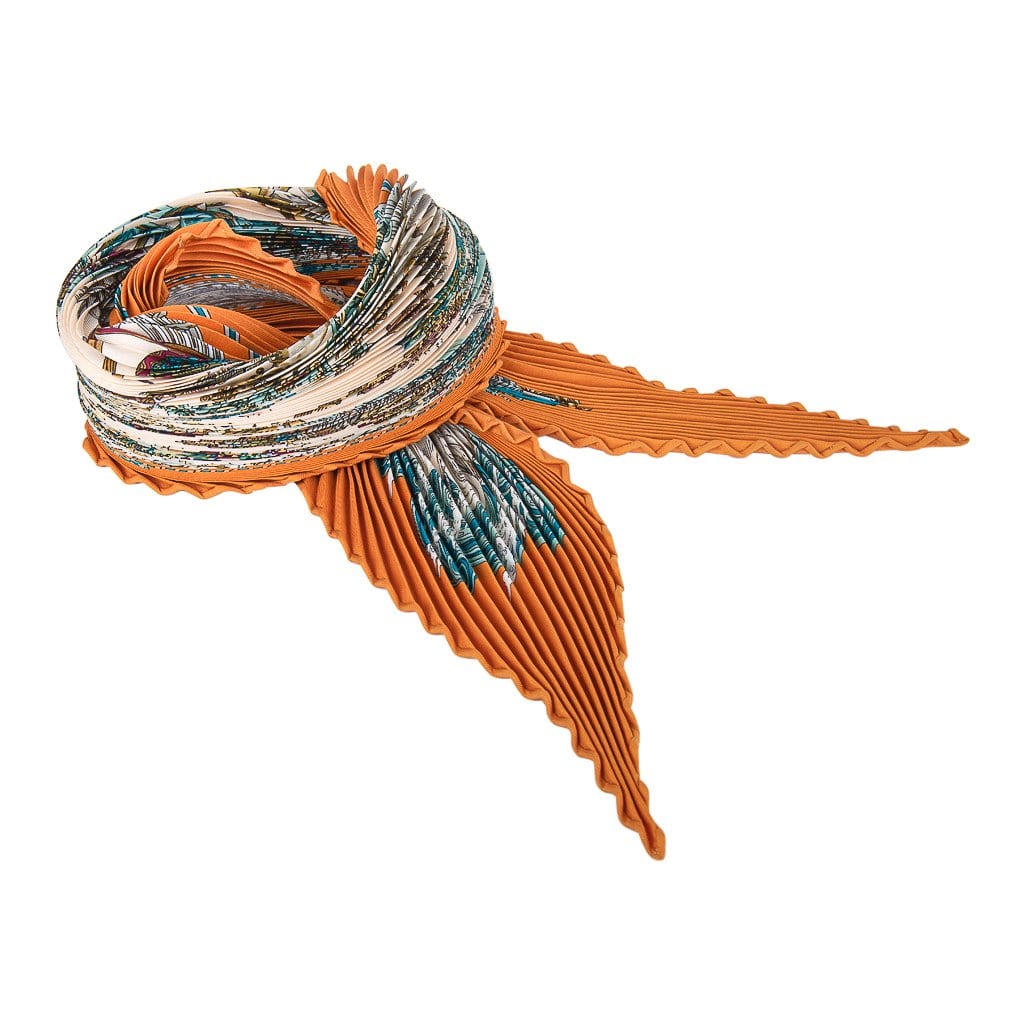 hermes pleated scarf