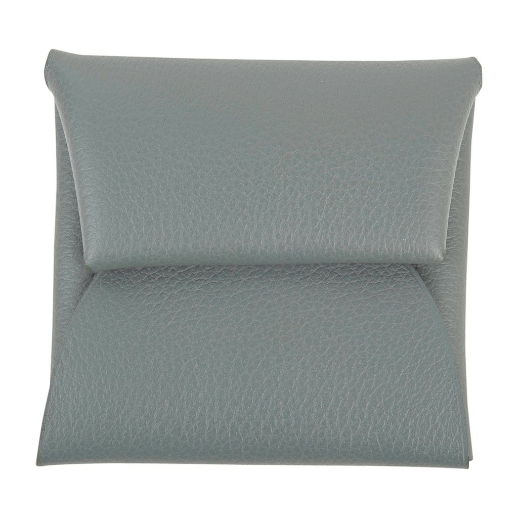 Hermes Bastia Verso Change Purse Vert Amande and Gris Perle