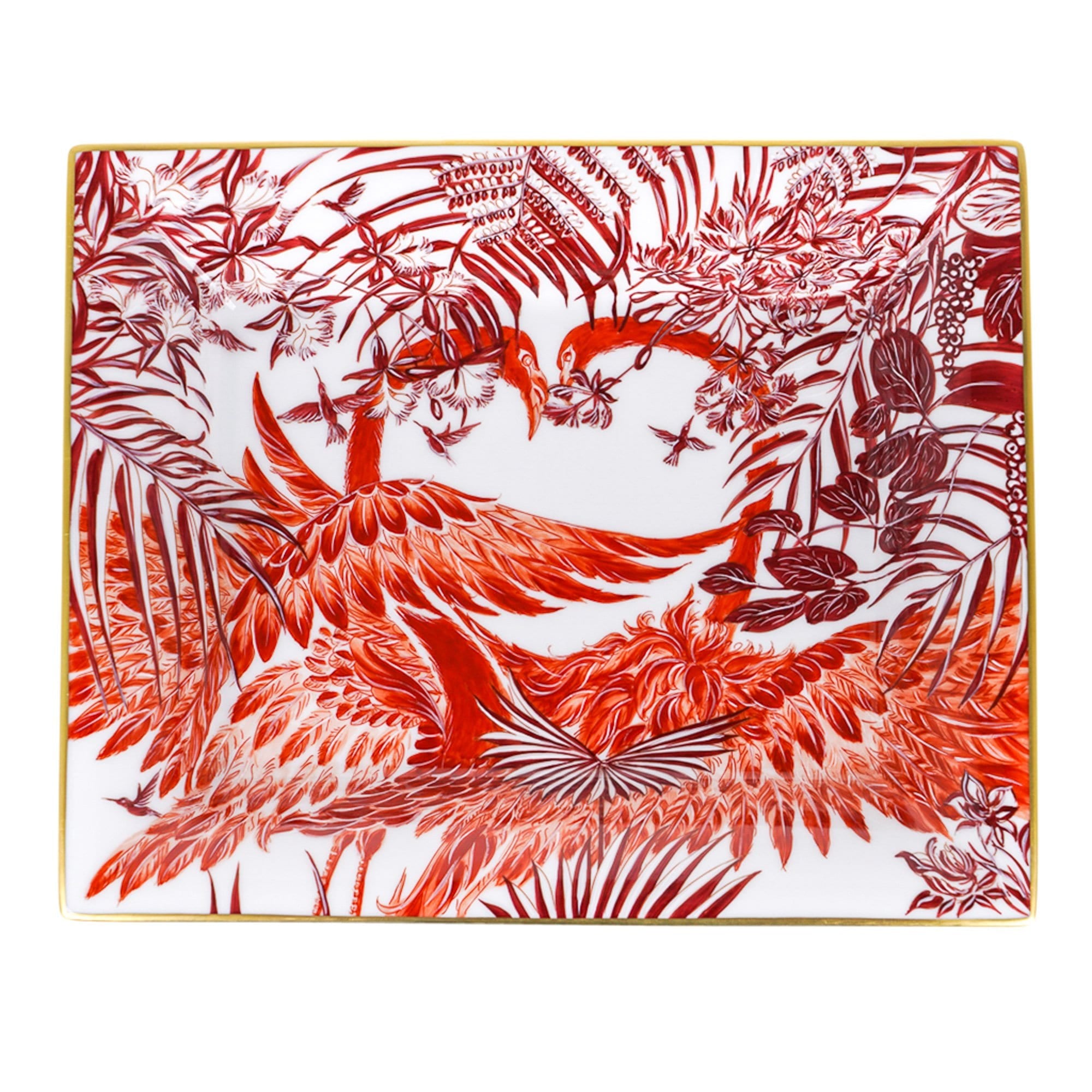 Hermès Flamingo Tray Limoges Porcelain – Mightychic