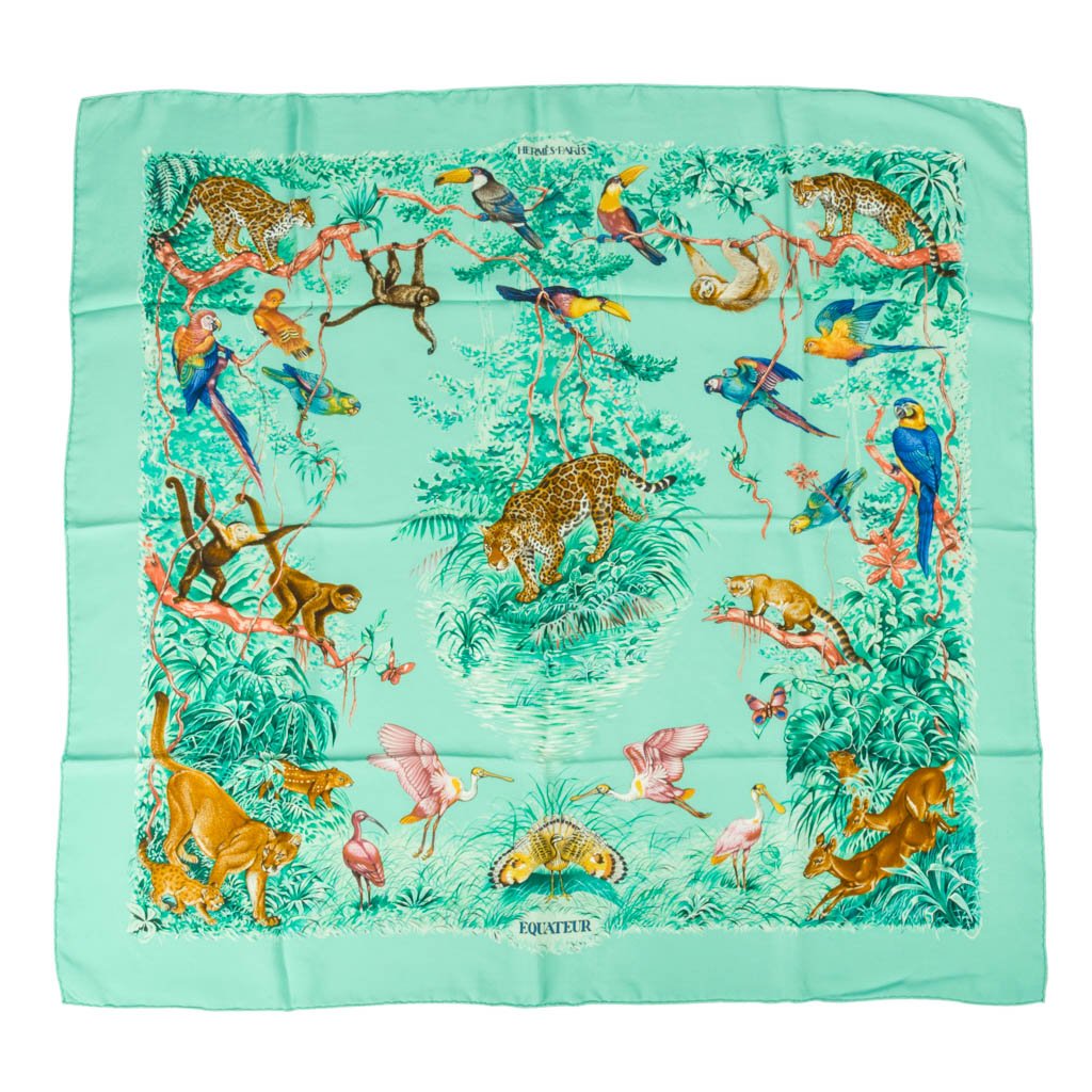 カ*ネ様 Équateur Hermès シルクスカーフ Equateur triangle | Hermès USA