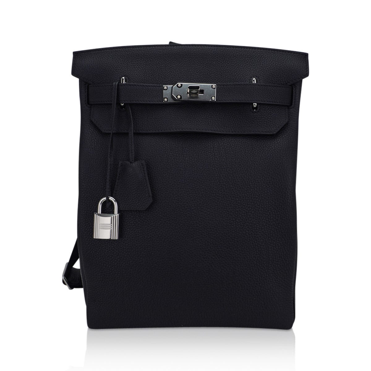 Hermes Hac a Dos GM Bag Black Togo Leather with Palladium Hardware
