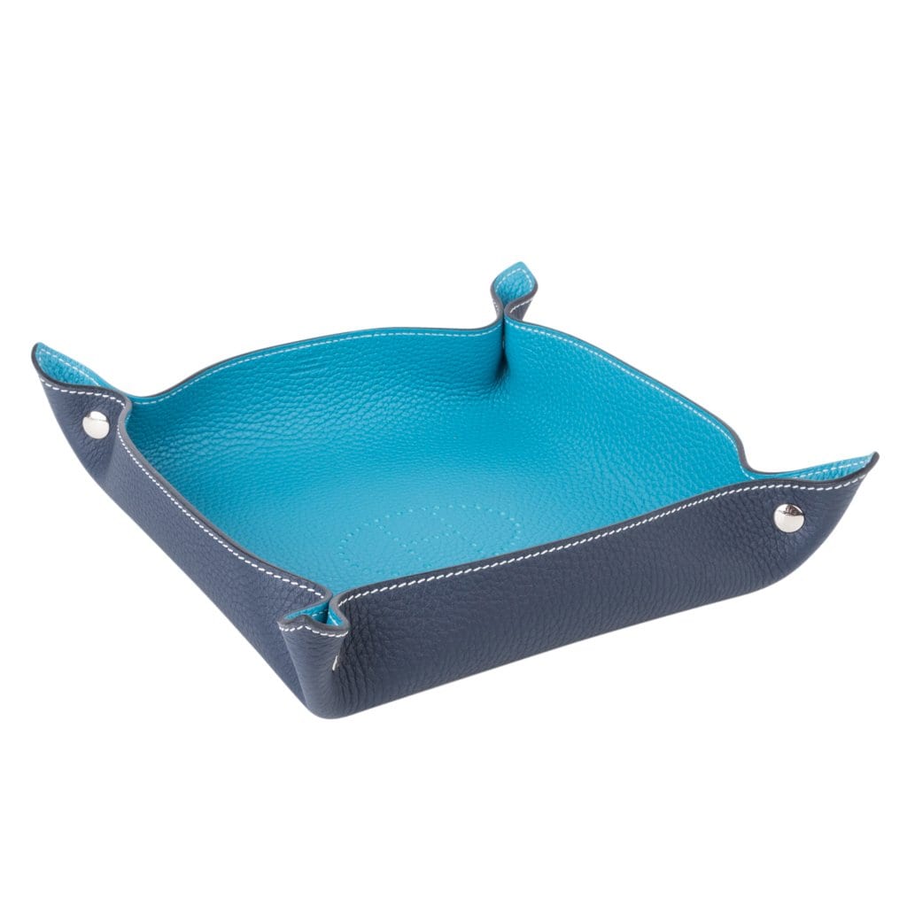 Hermes Change Tray Mises Et Relances Turquoise / Blue Abyss