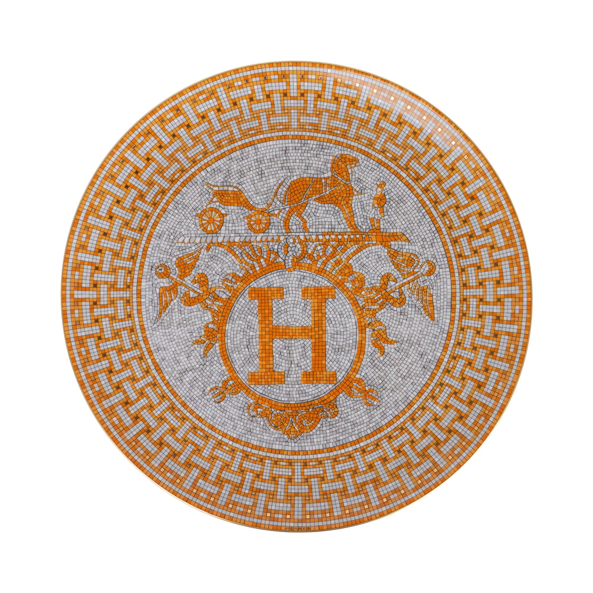 HERMES エルメス トレー モザイク 24 ゴールド Mosaique Hermes Mosaique au 24 Gold Small Tray | Kneen & Co