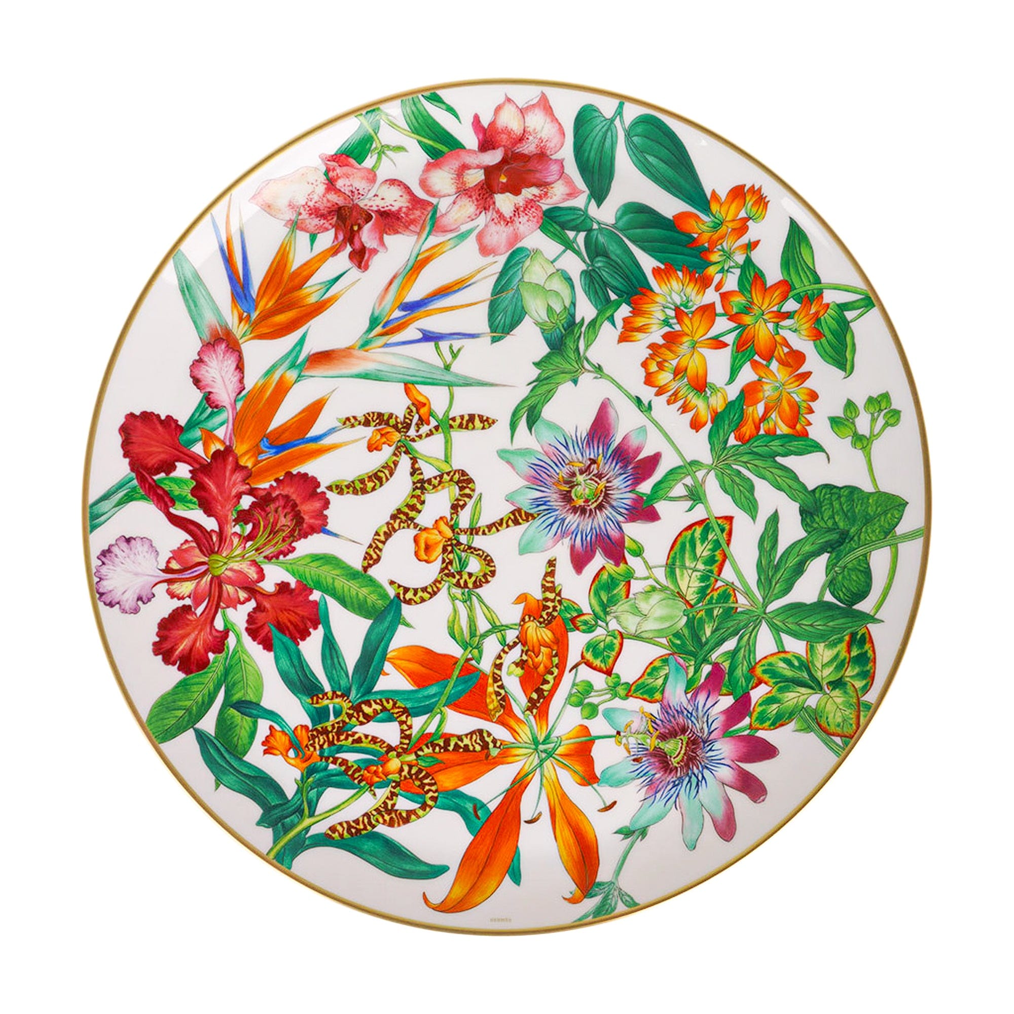 Hermes Passifolia Tart Platter New w/Box | Mightychic